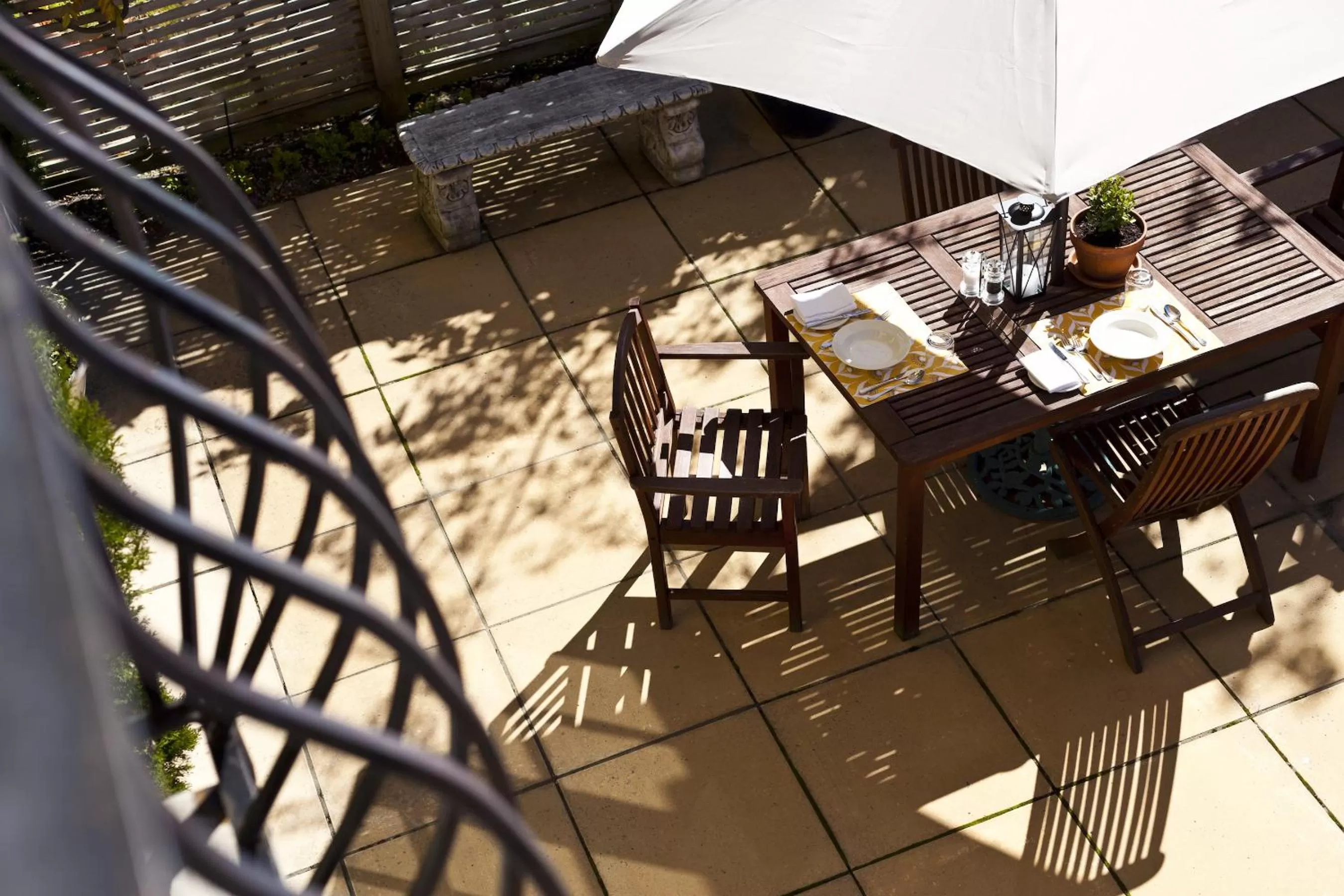 Patio in Browns Boutique Hotel