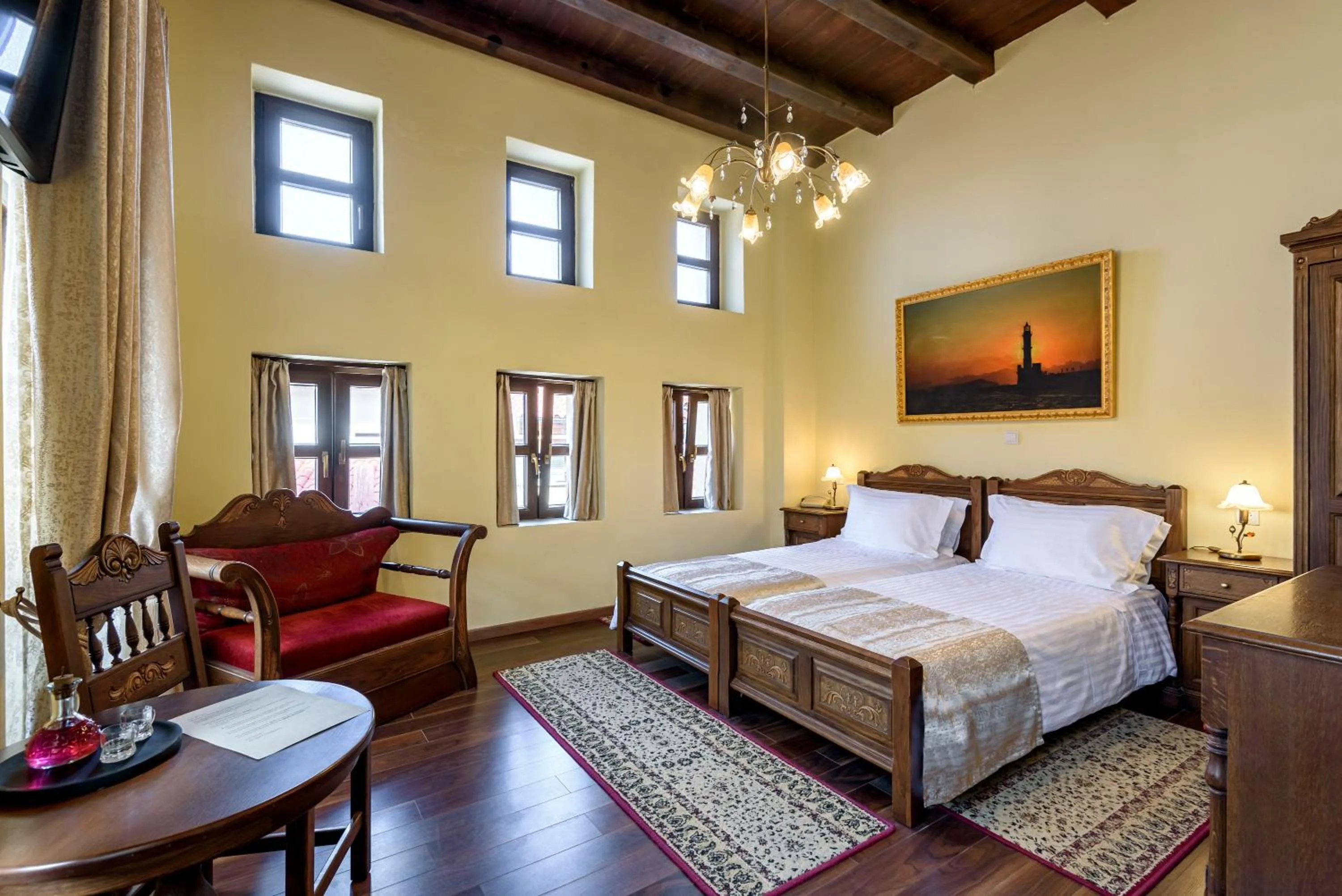 Photo of the whole room, Bed in Porto Del Colombo Traditional Boutique Hotel