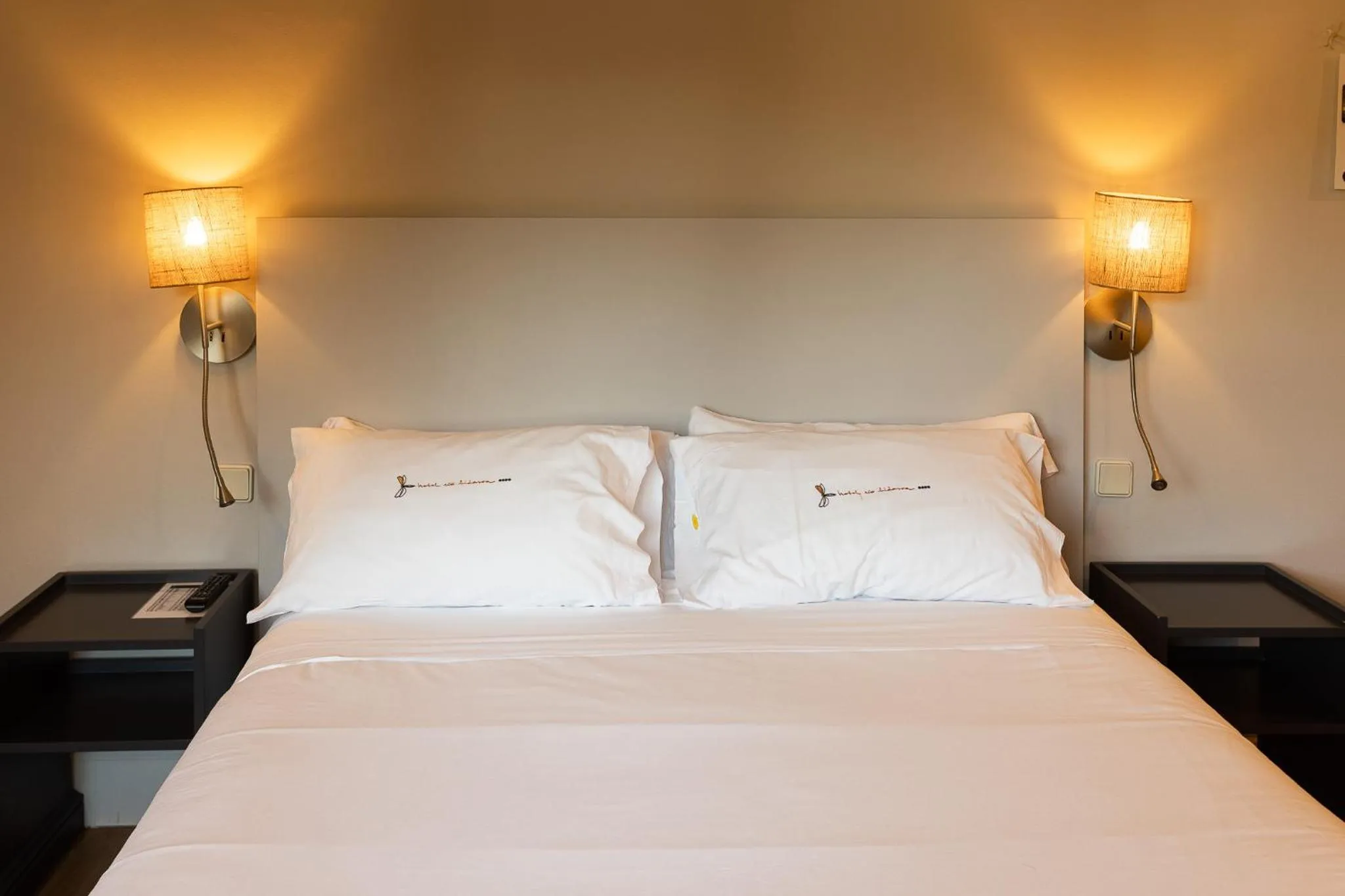 Bed in Hotel Rio Bidasoa