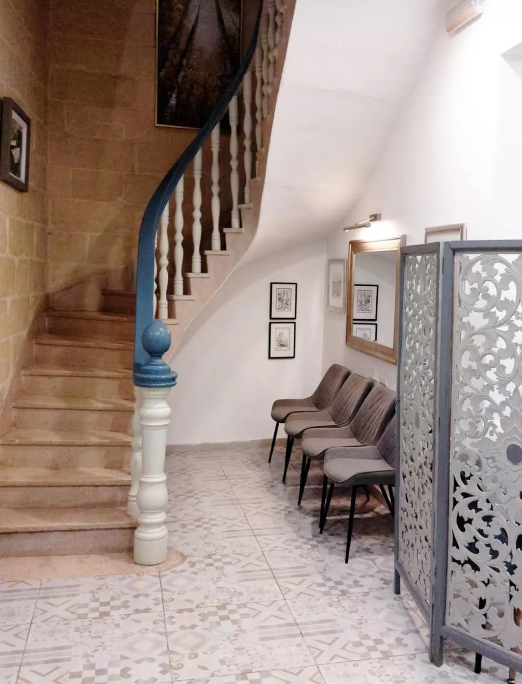 Seating area in Casa Birmula Boutique Hotel