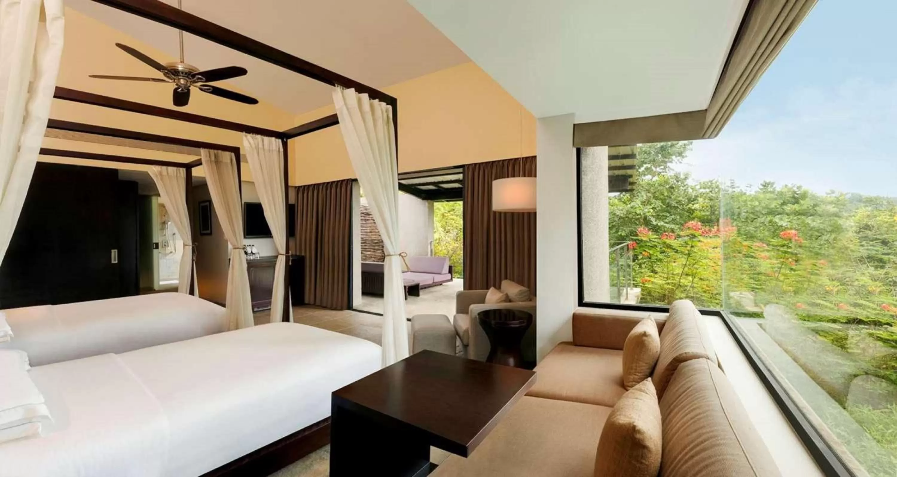 Living room, Bed in Dharana at Shillim All Inclusive Luxury Wellness Retreat