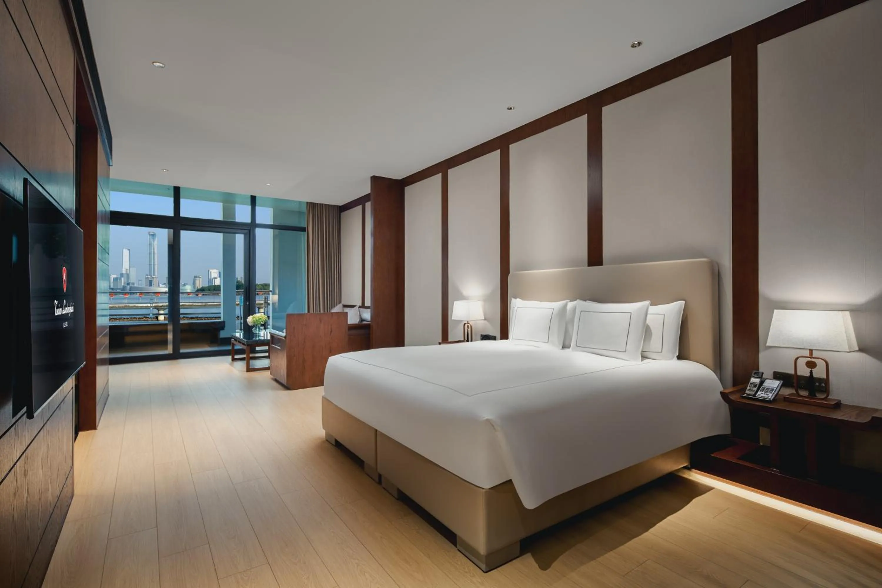 Bed in Tonino Lamborghini Hotel Suzhou