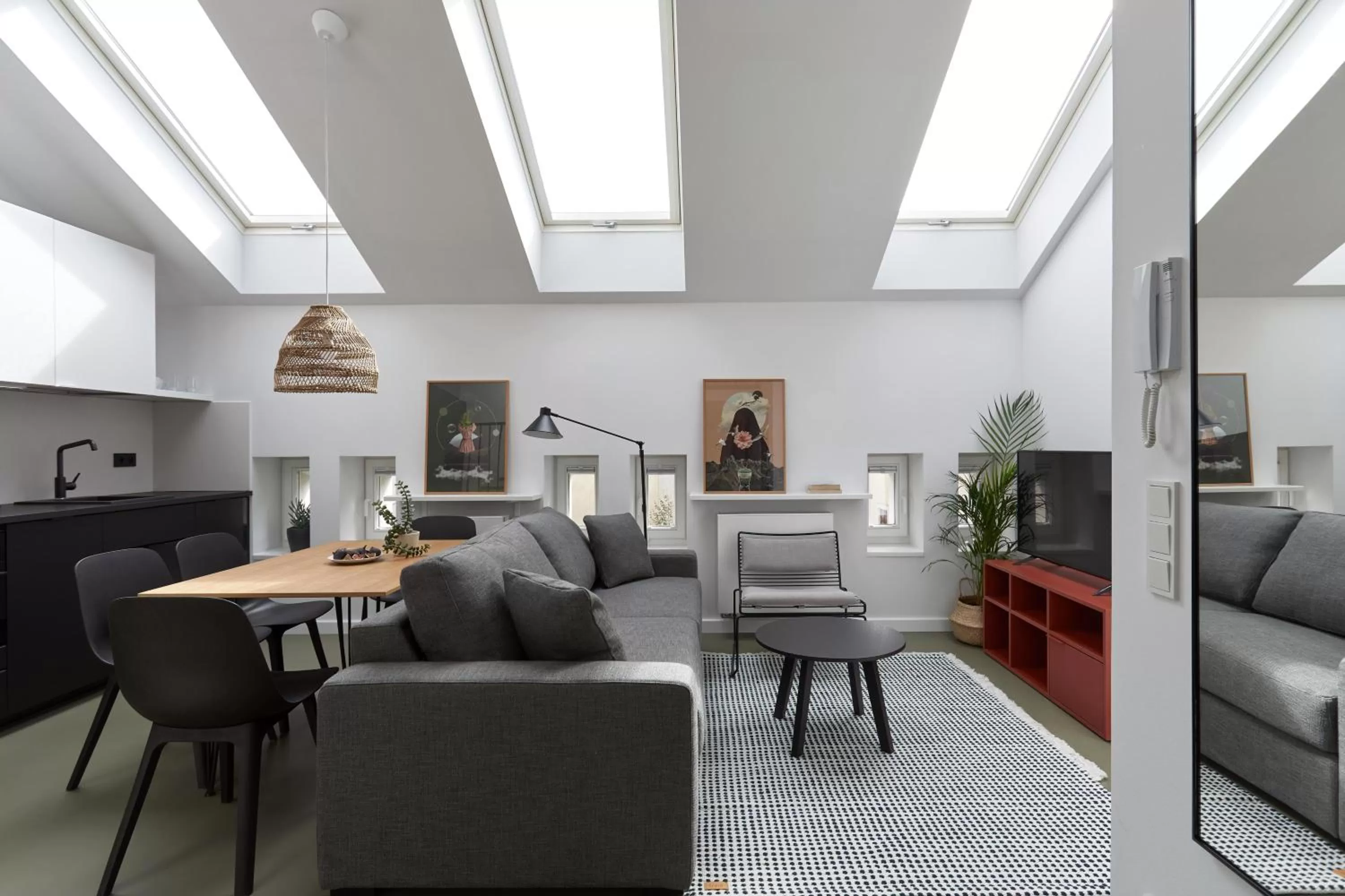 Living room in PLANTONIA Aparthotel