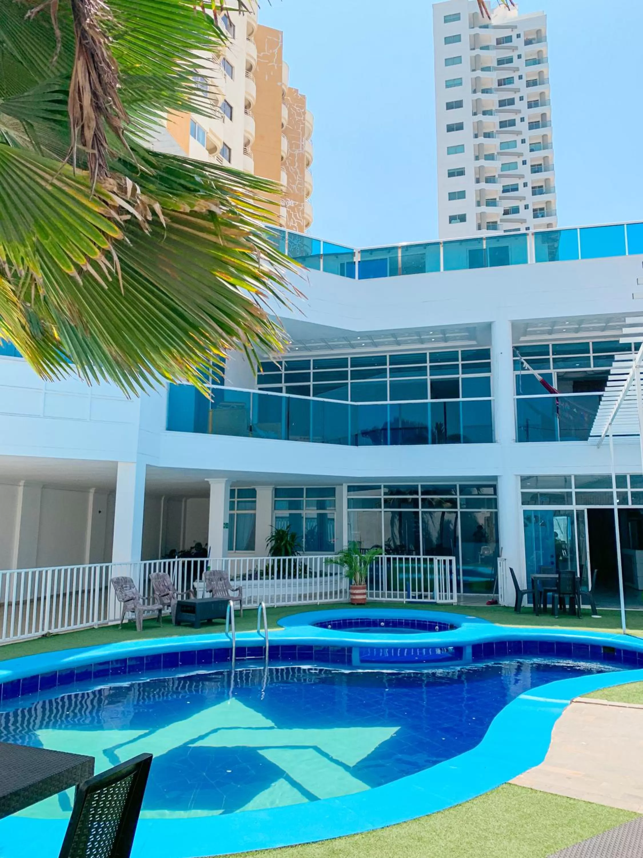 Pool view in Hotel Abi Inn By GEH Suites