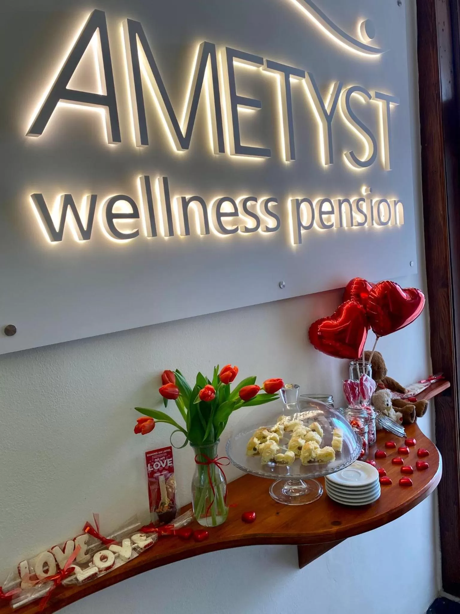 Lobby or reception in Wellness Pension Ametyst