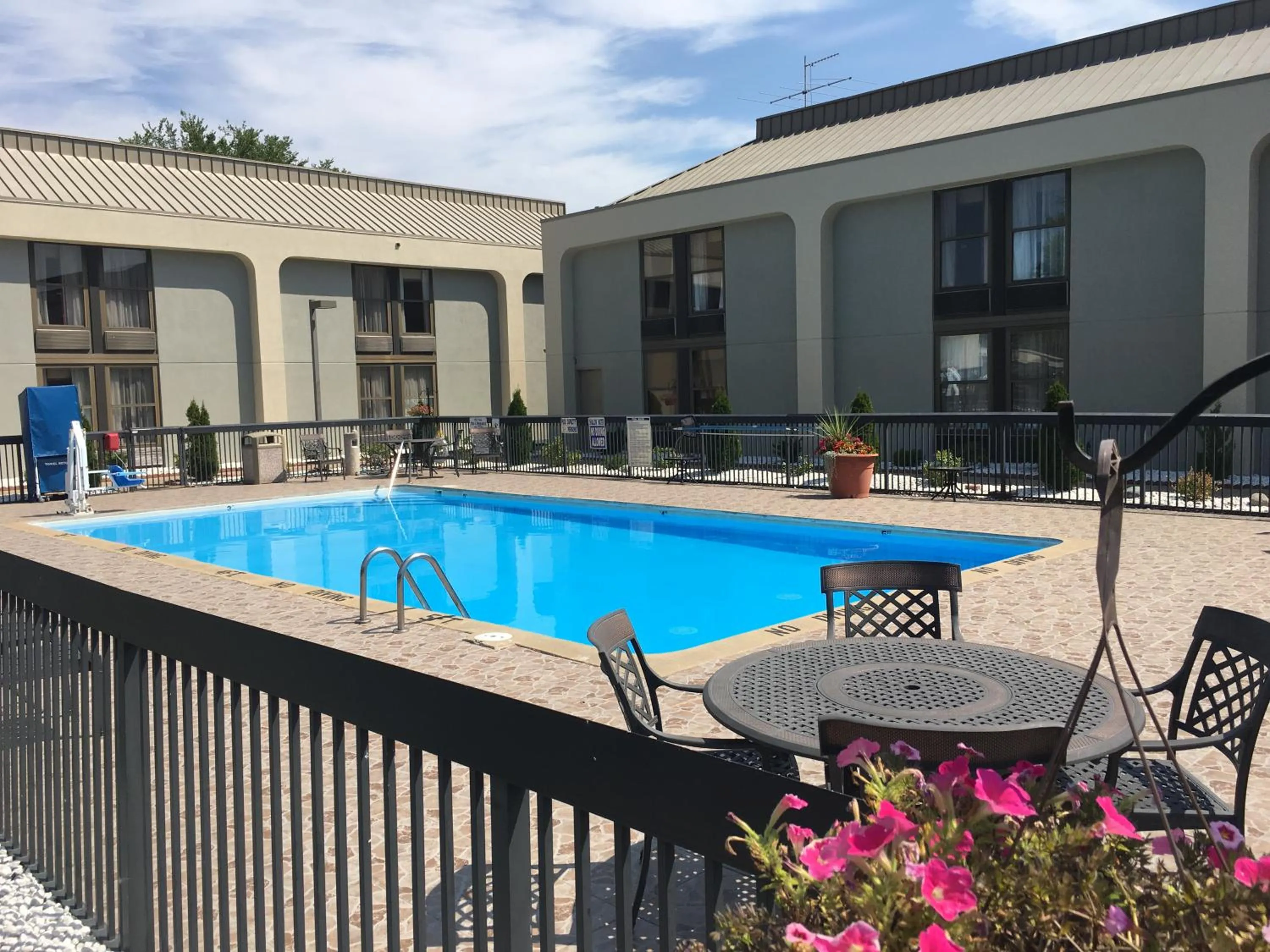 Pool view in Clarion Inn & Suites Grand Rapids Airport