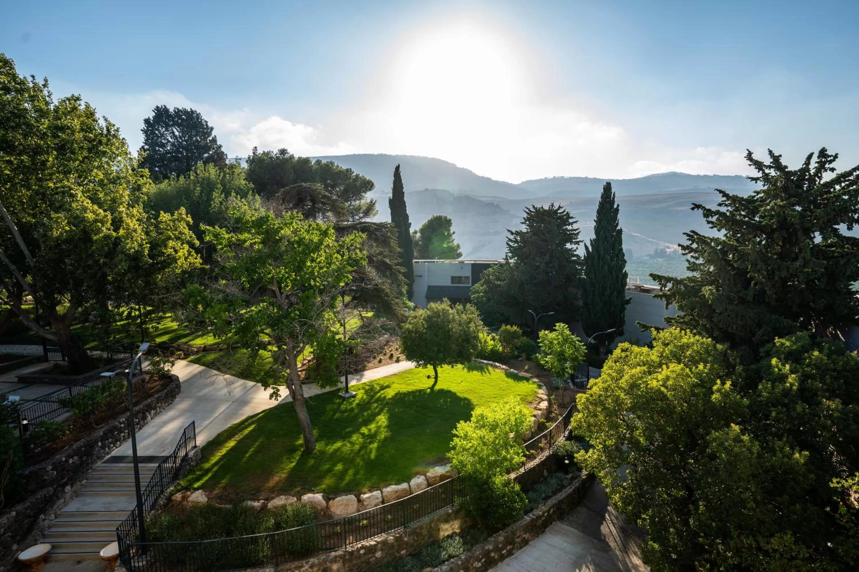 Garden view in Kfar Giladi Hotel