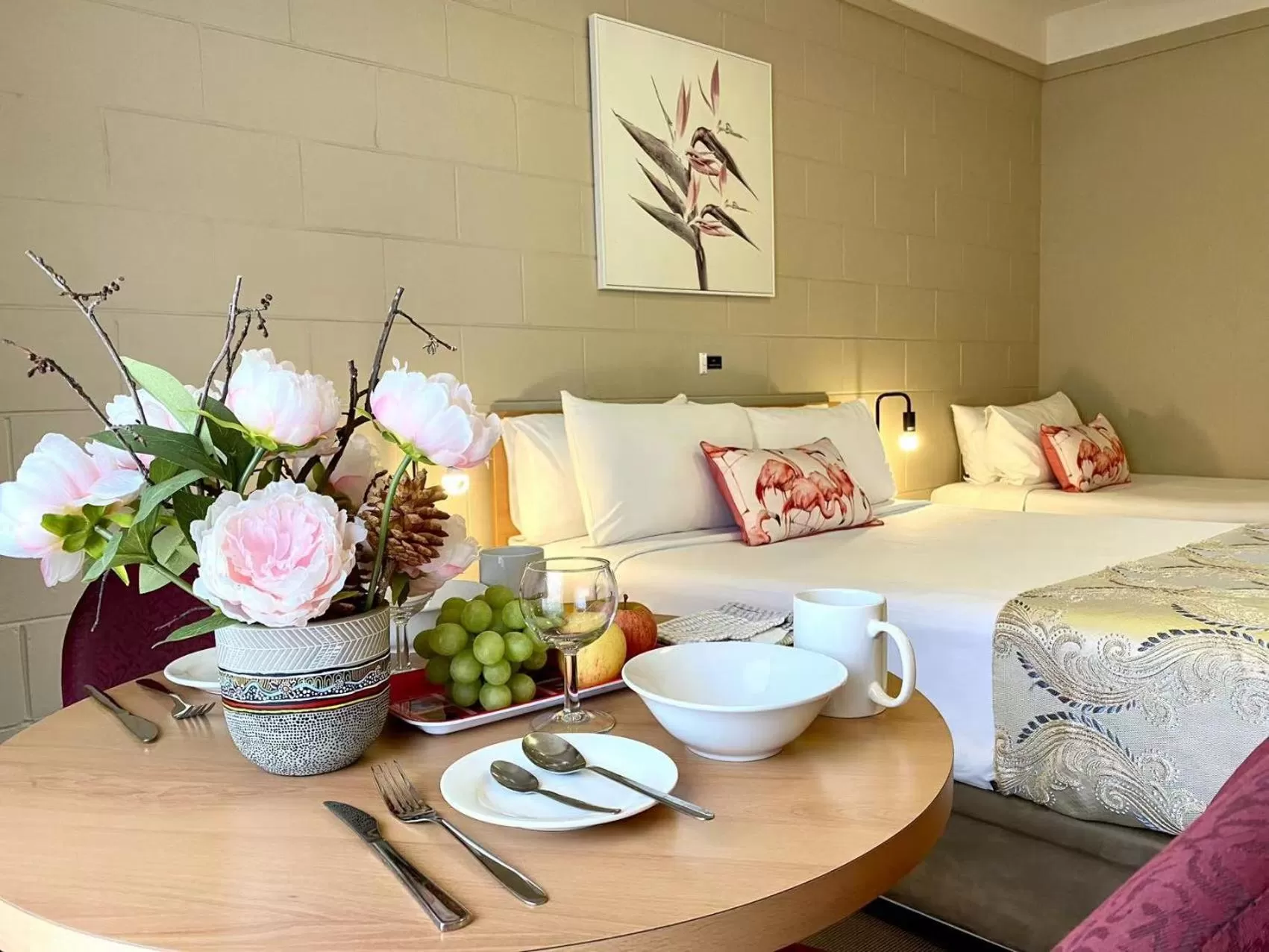 Bed in Apollo Motel Parkes