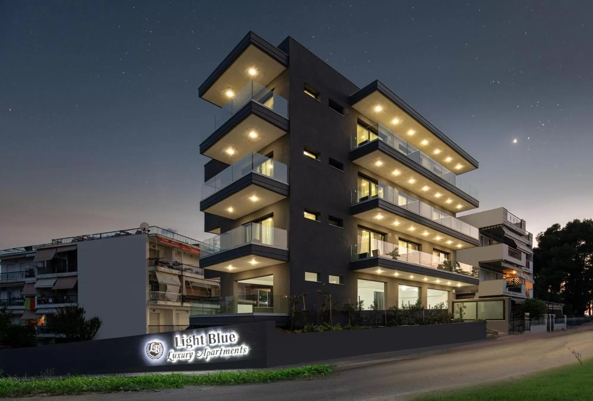 Property building in Light Blue Hotel