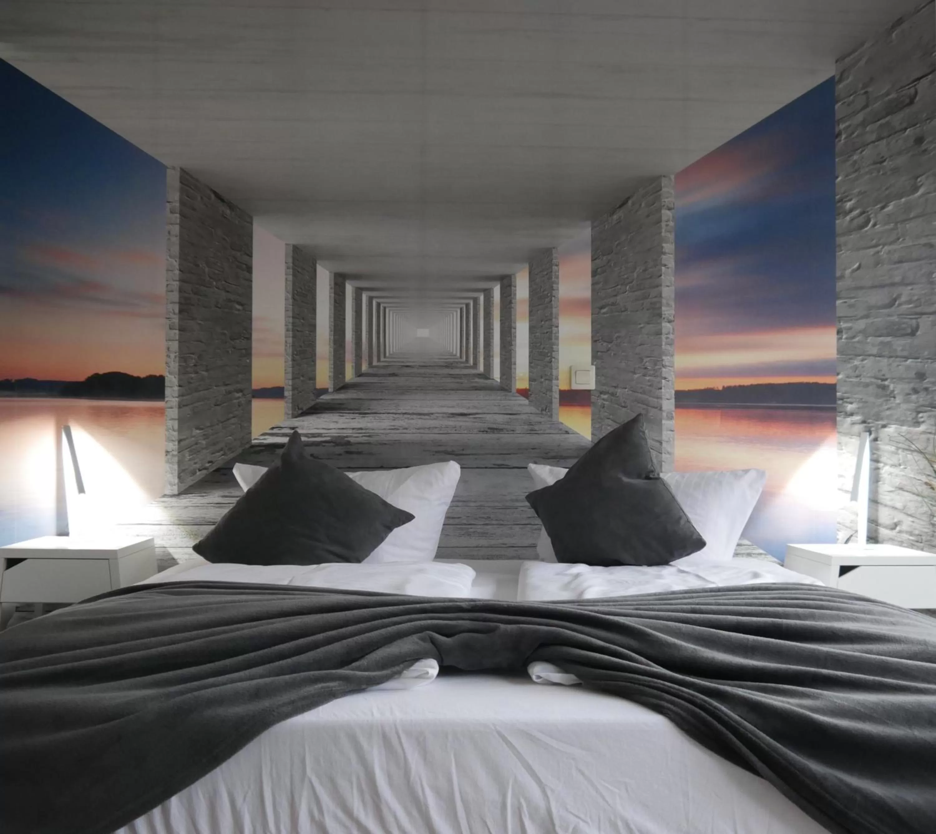 Decorative detail, Bed in Hotel Seeblick am Sankelmarker See - Natur und Erholung