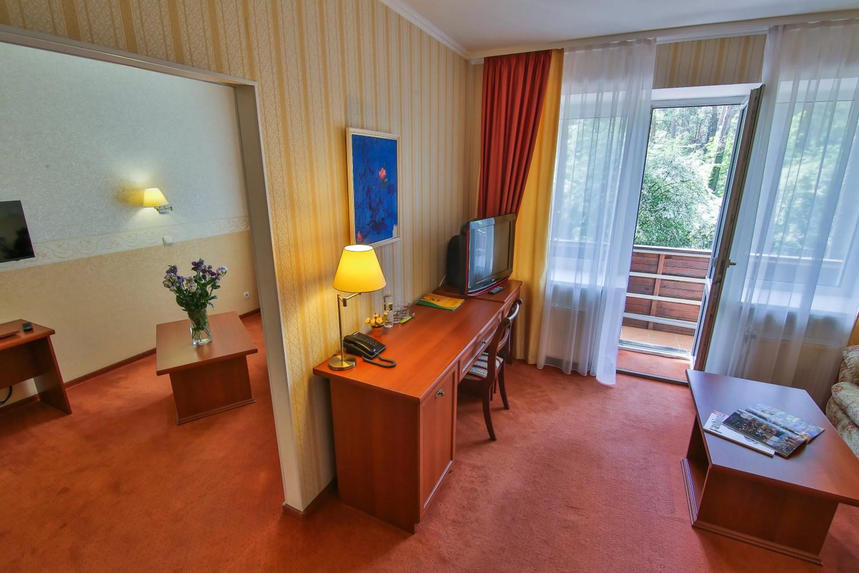 Seating area in Ukraina Hotel