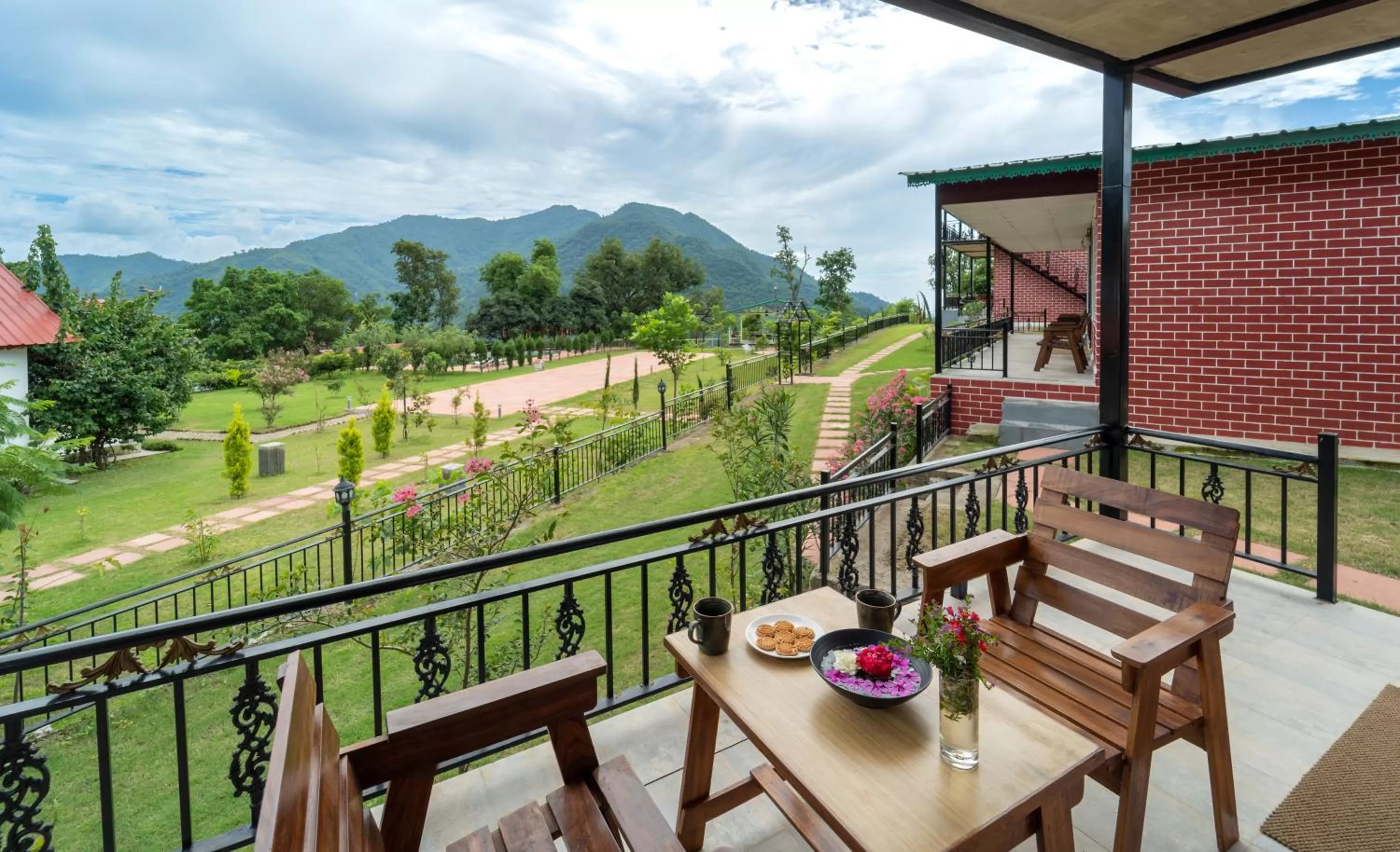 Balcony/Terrace in Neer Ganga Resorts