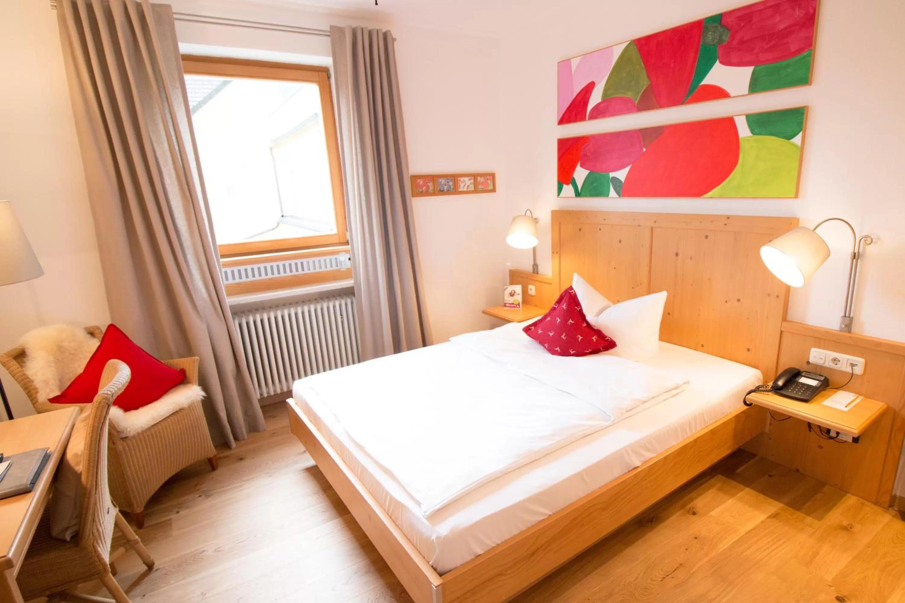 Photo of the whole room, Bed in Romantik Hotel Hirschen