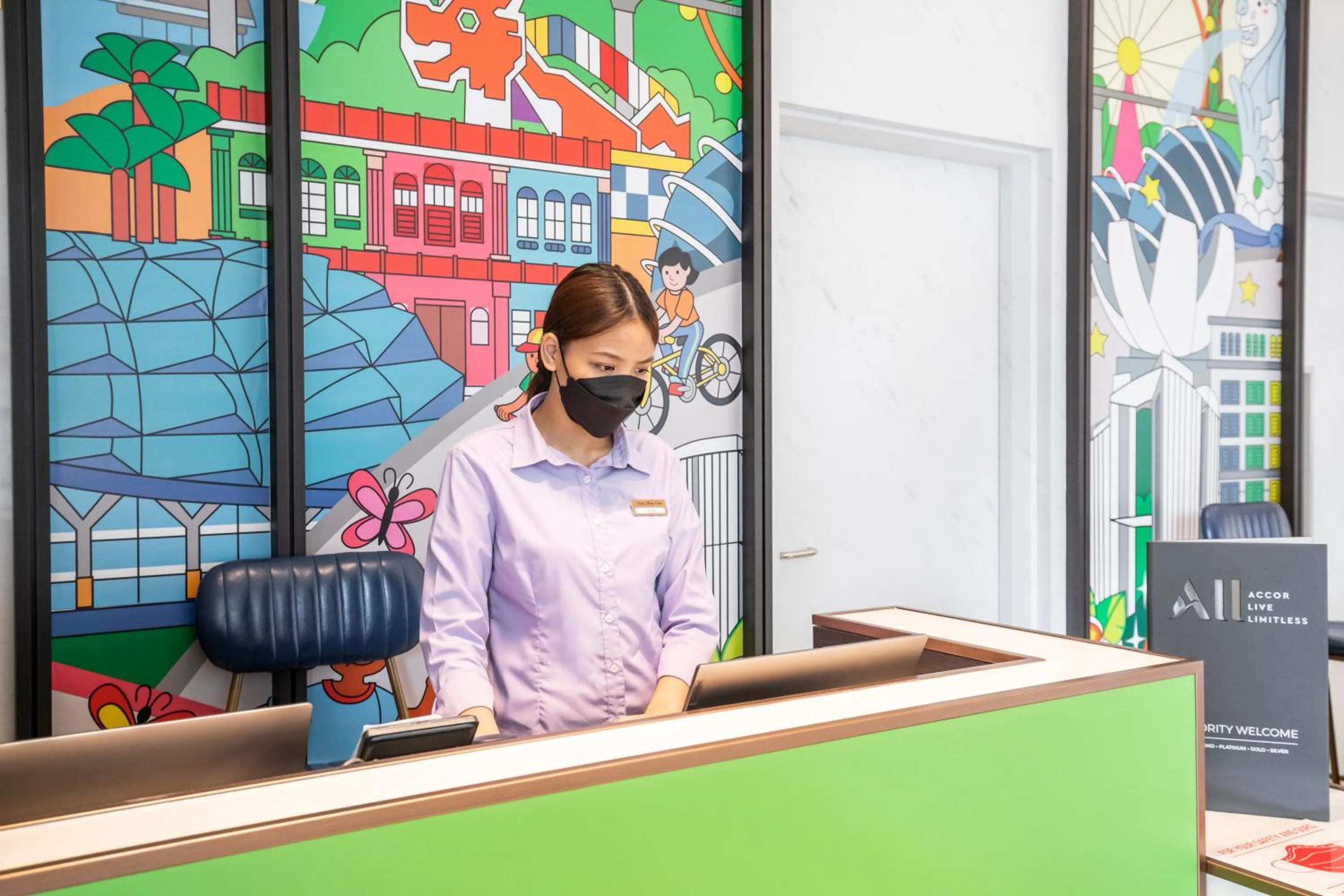 Staff in ibis Styles Singapore Albert