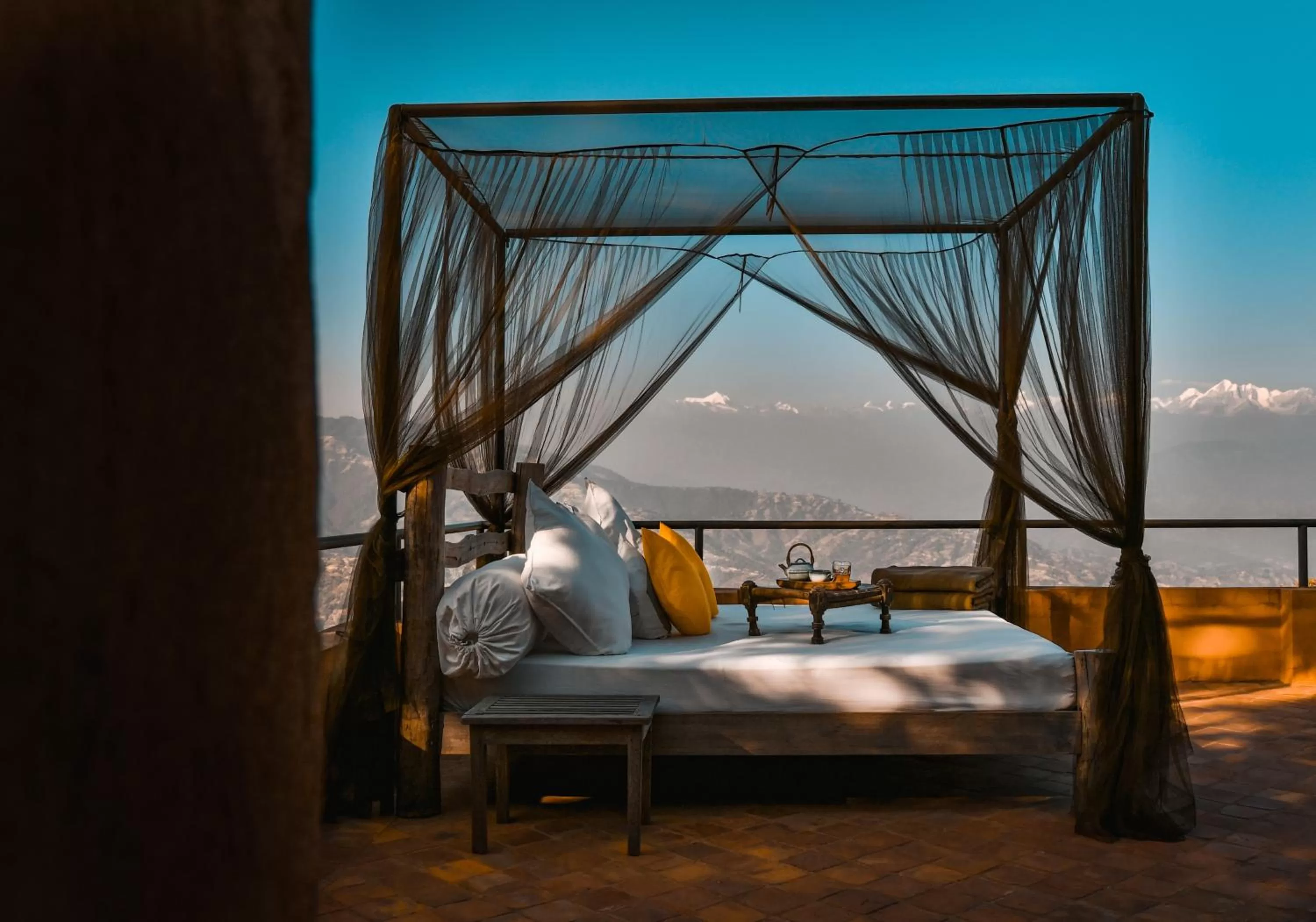 Bed in Dwarika's Sanctuary