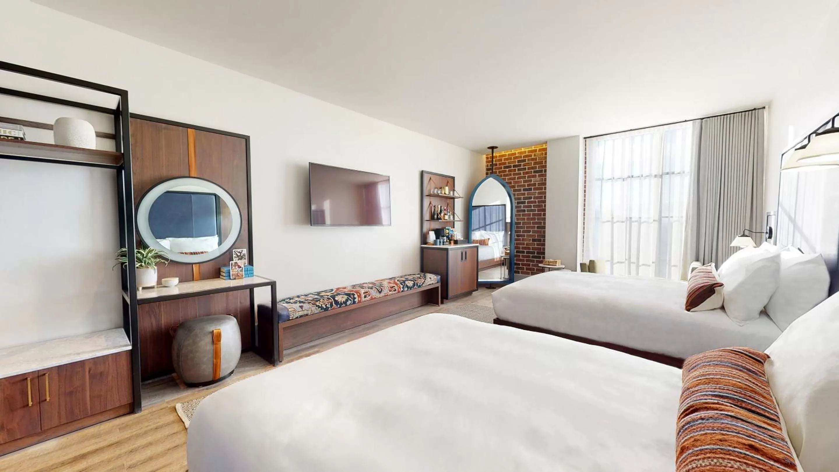 Bed in The Restoration Asheville