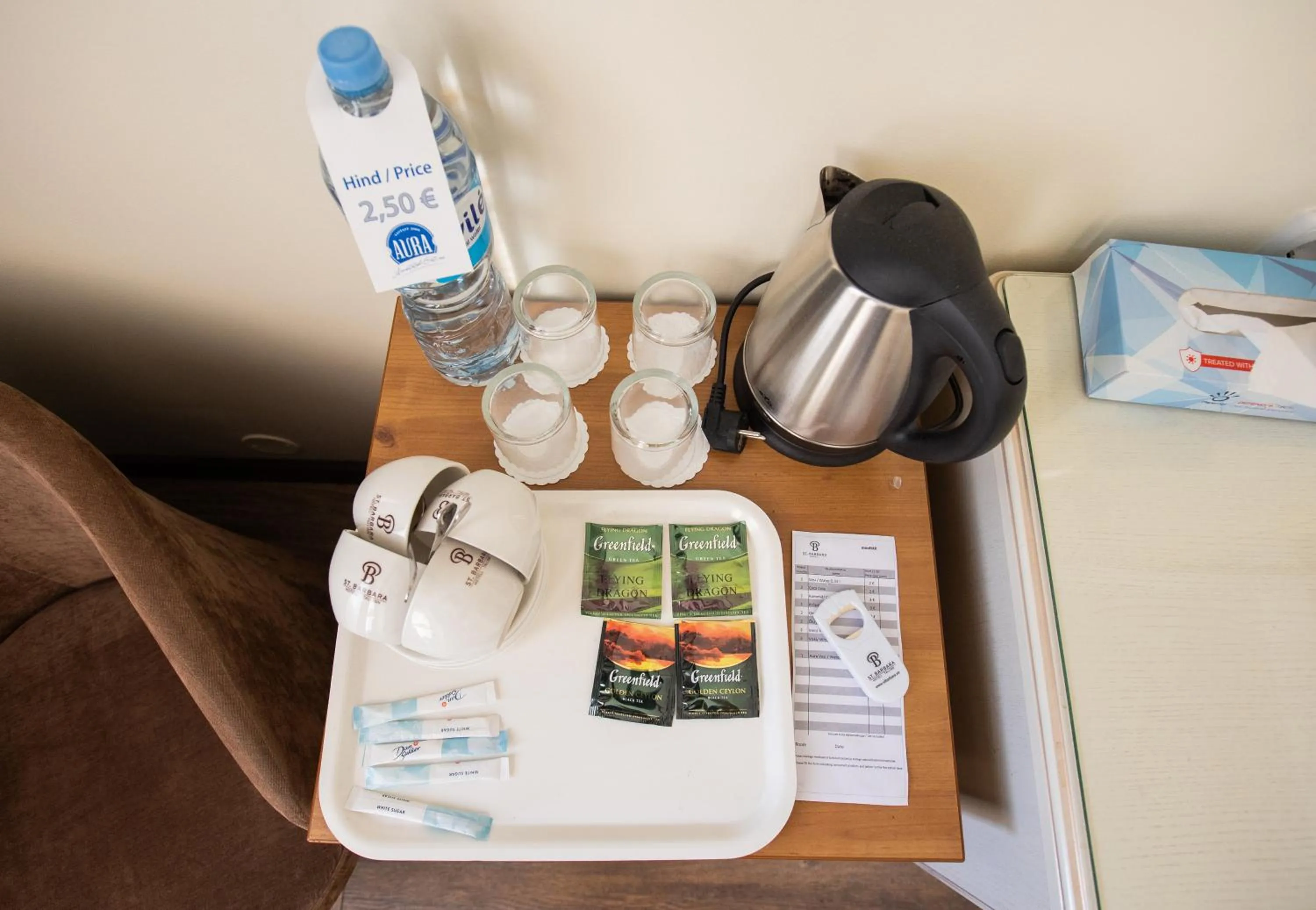 Coffee/tea facilities in Hotel St. Barbara
