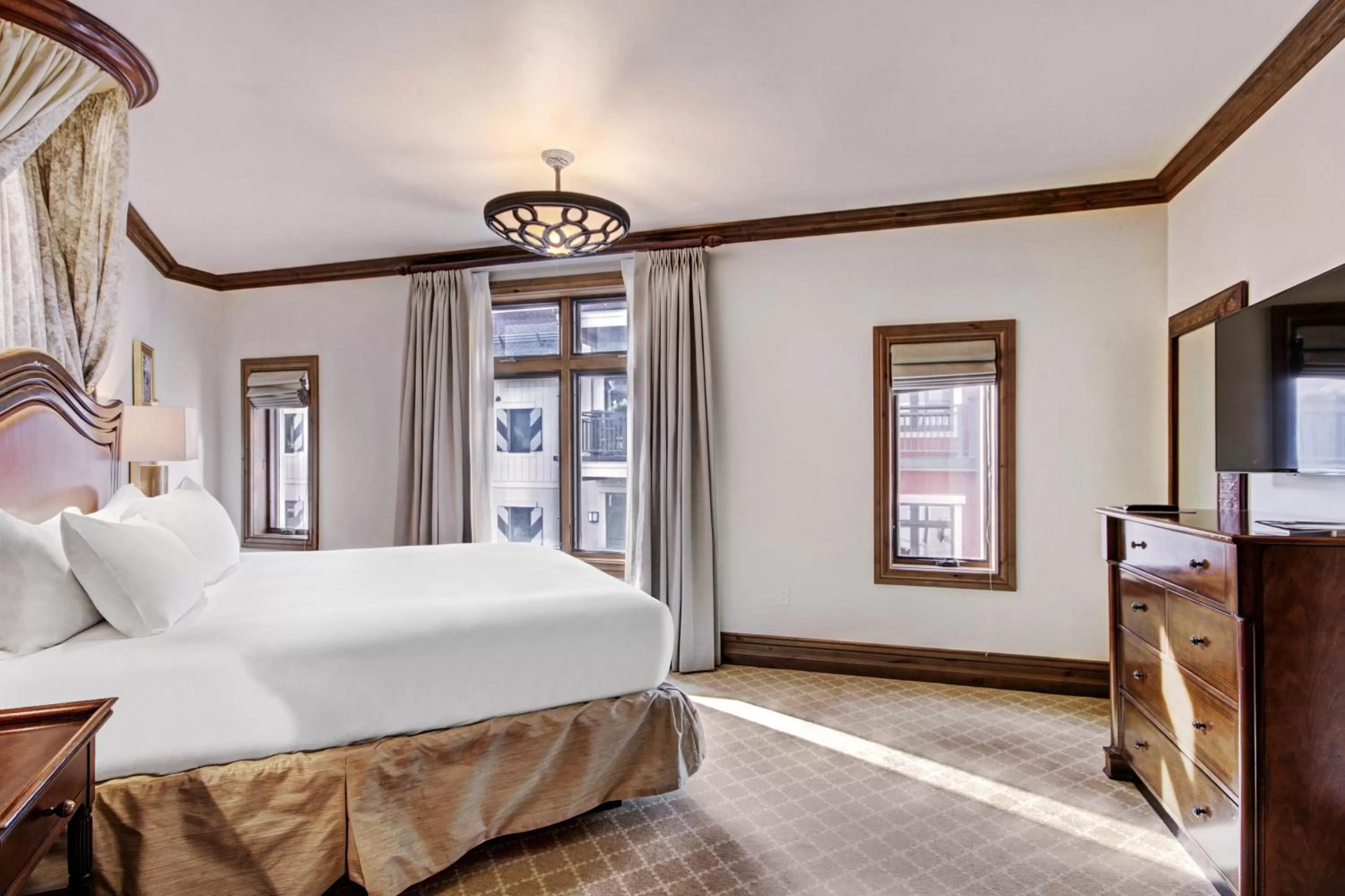 Bed in The Arrabelle at Vail Square, a RockResort, by Vail Resorts