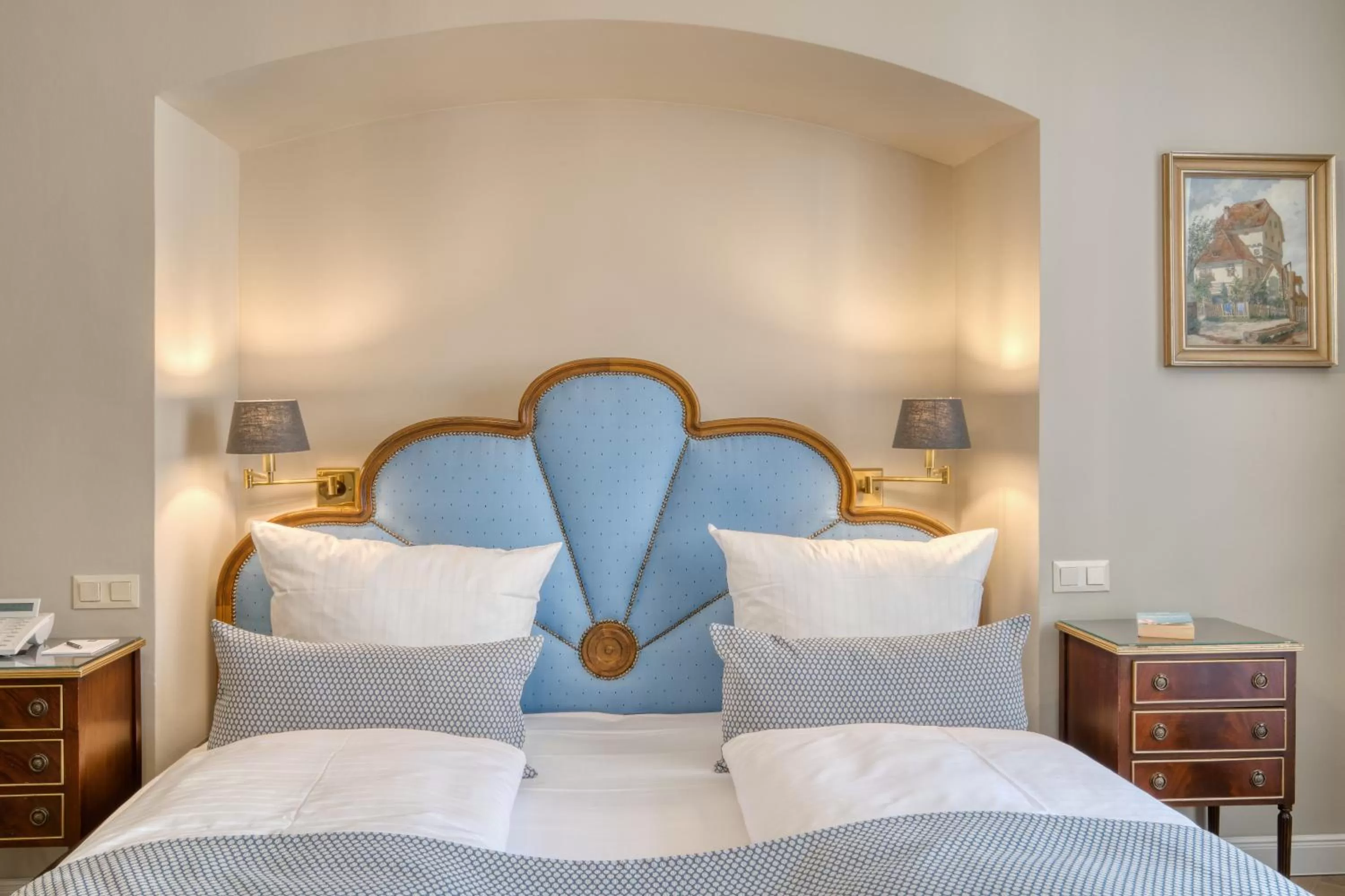 Bed in Hotel Eisenhut