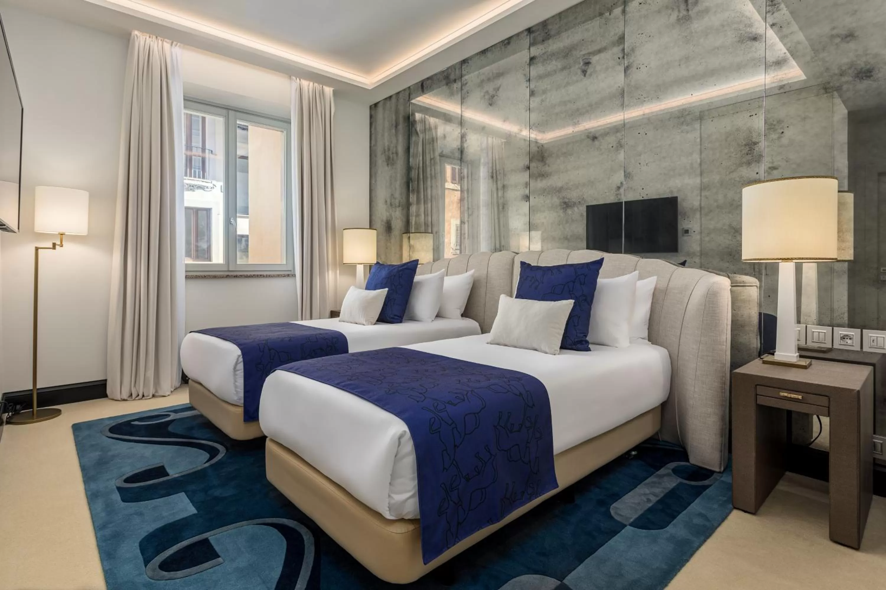 Photo of the whole room, Bed in Room Mate Collection Filippo, Rome-Fontana di Trevi