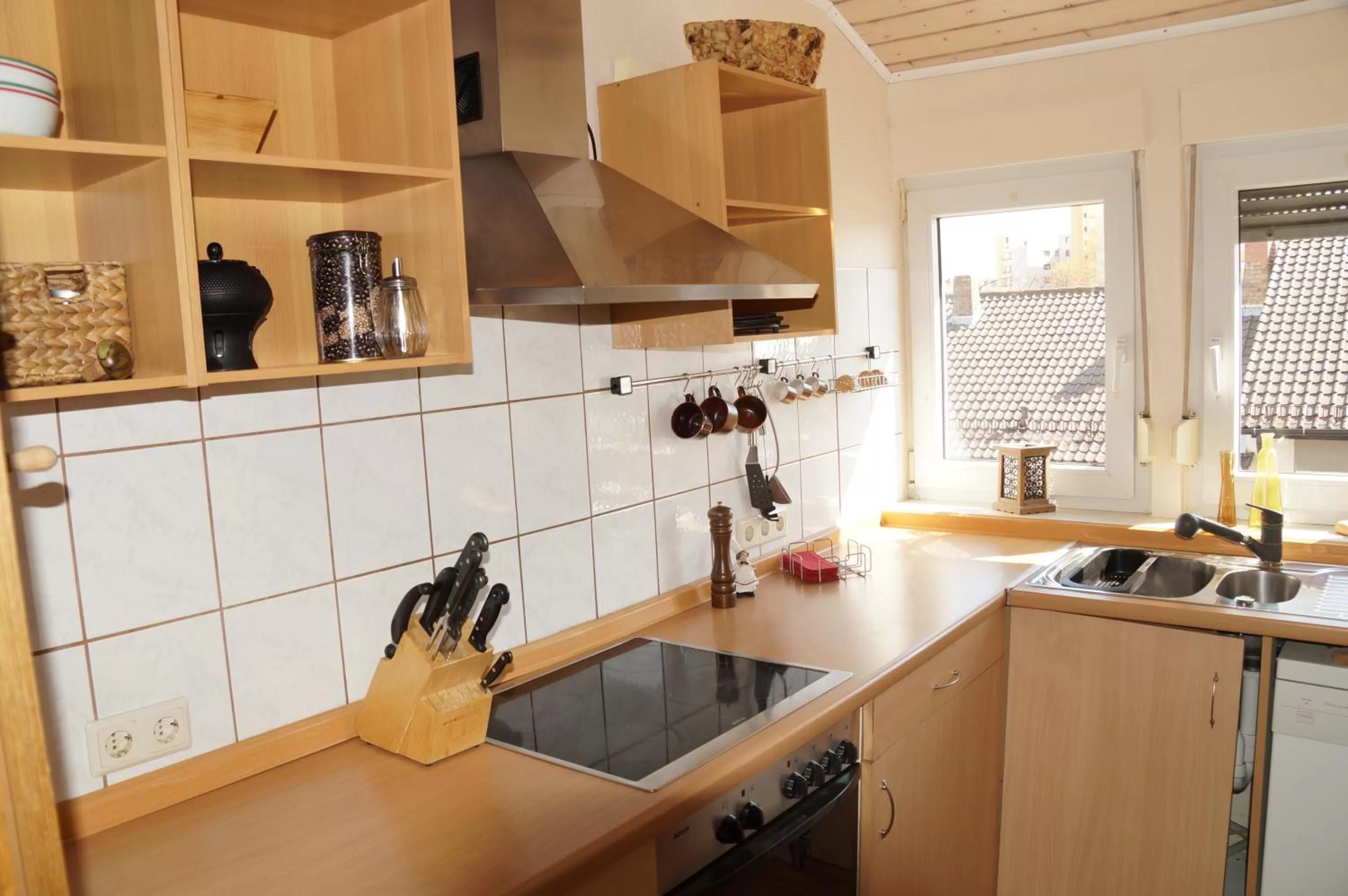 Kitchen or kitchenette in Hotel Boos