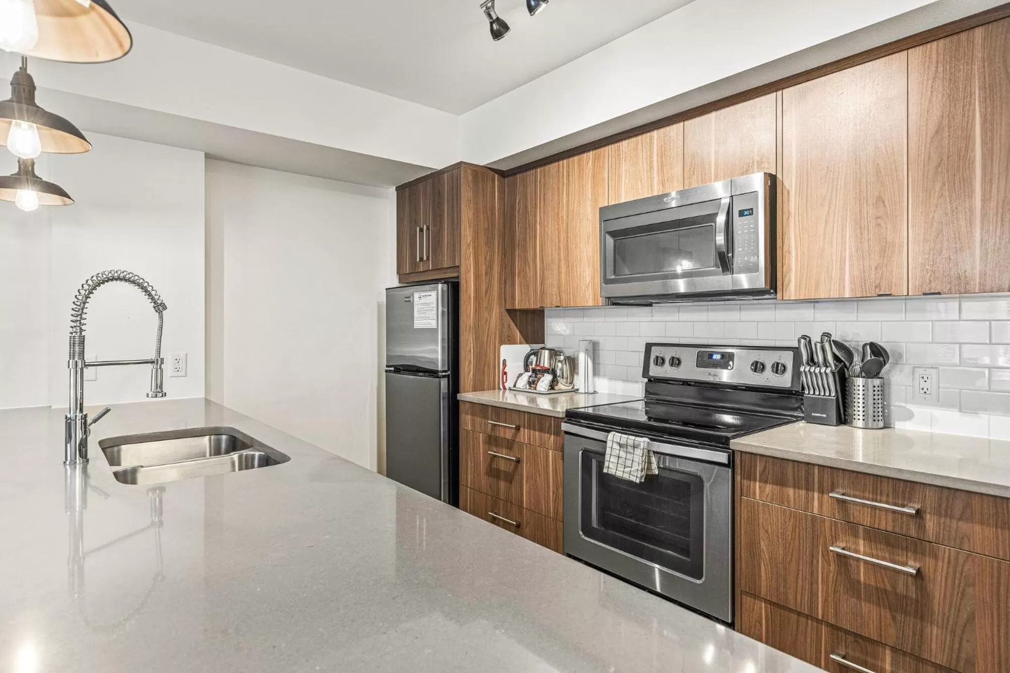 kitchen in Basecamp Resorts Canmore