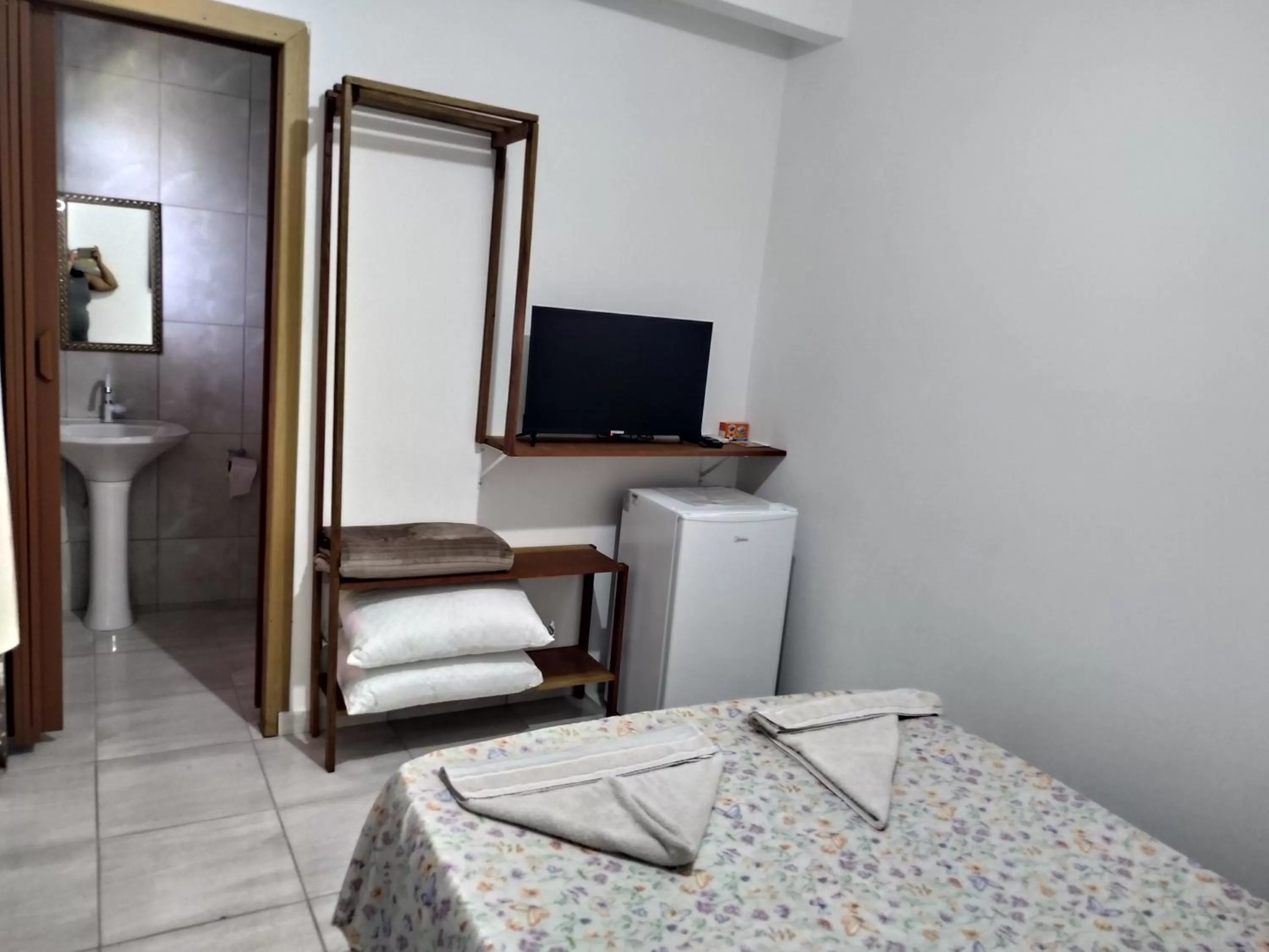 Bed in Pousada Na Praia Ubatuba