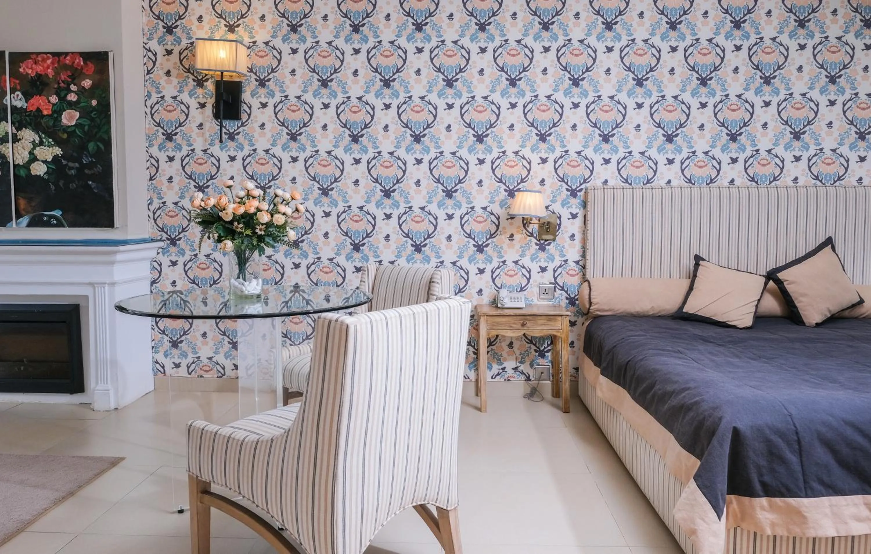 Living room, Bed in Binh An Village Resort