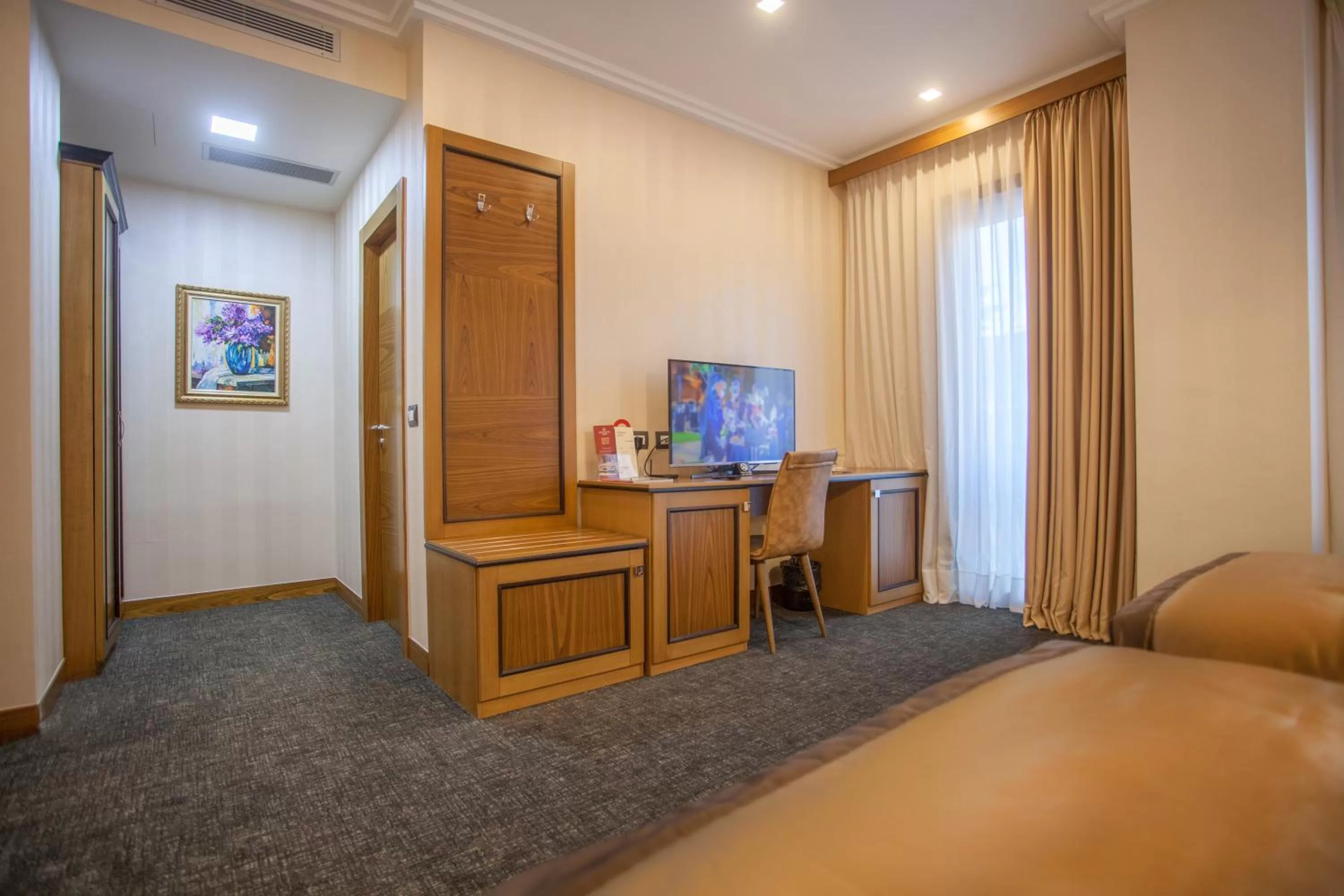 Seating area in Hotel Colosseo Tirana