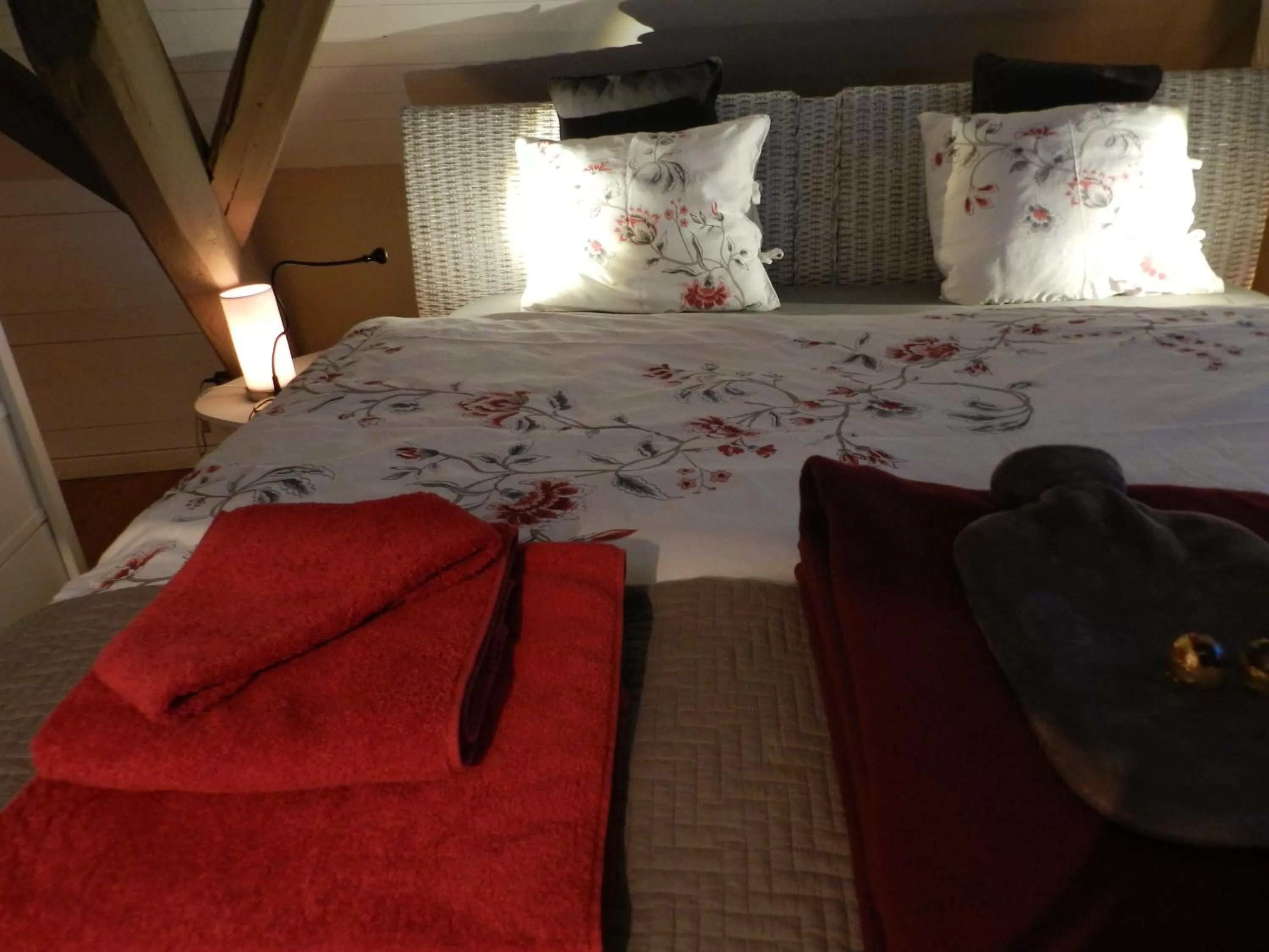 Decorative detail, Bed in Blue Wall BnB