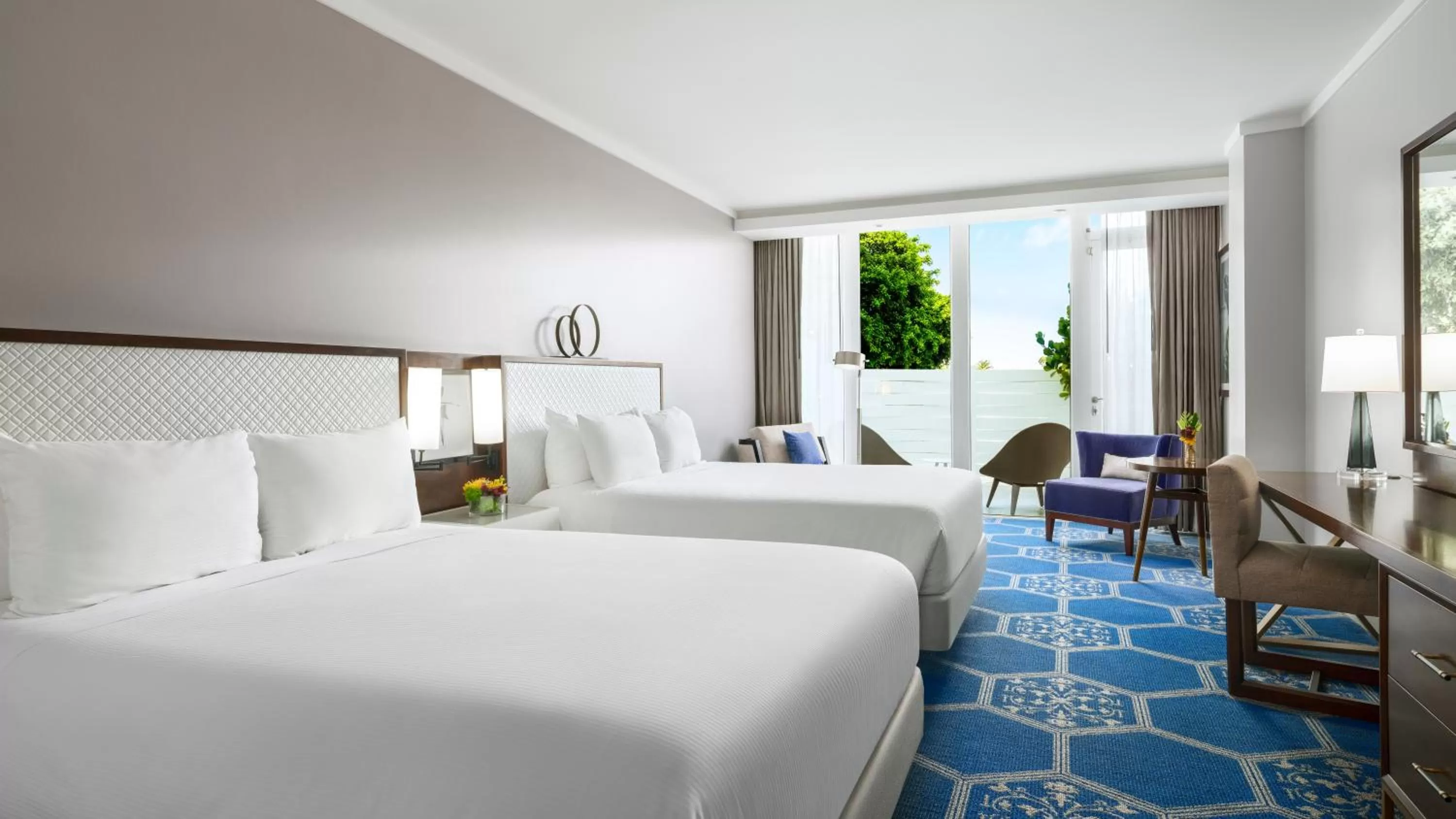 Bed in Fairmont El San Juan Hotel