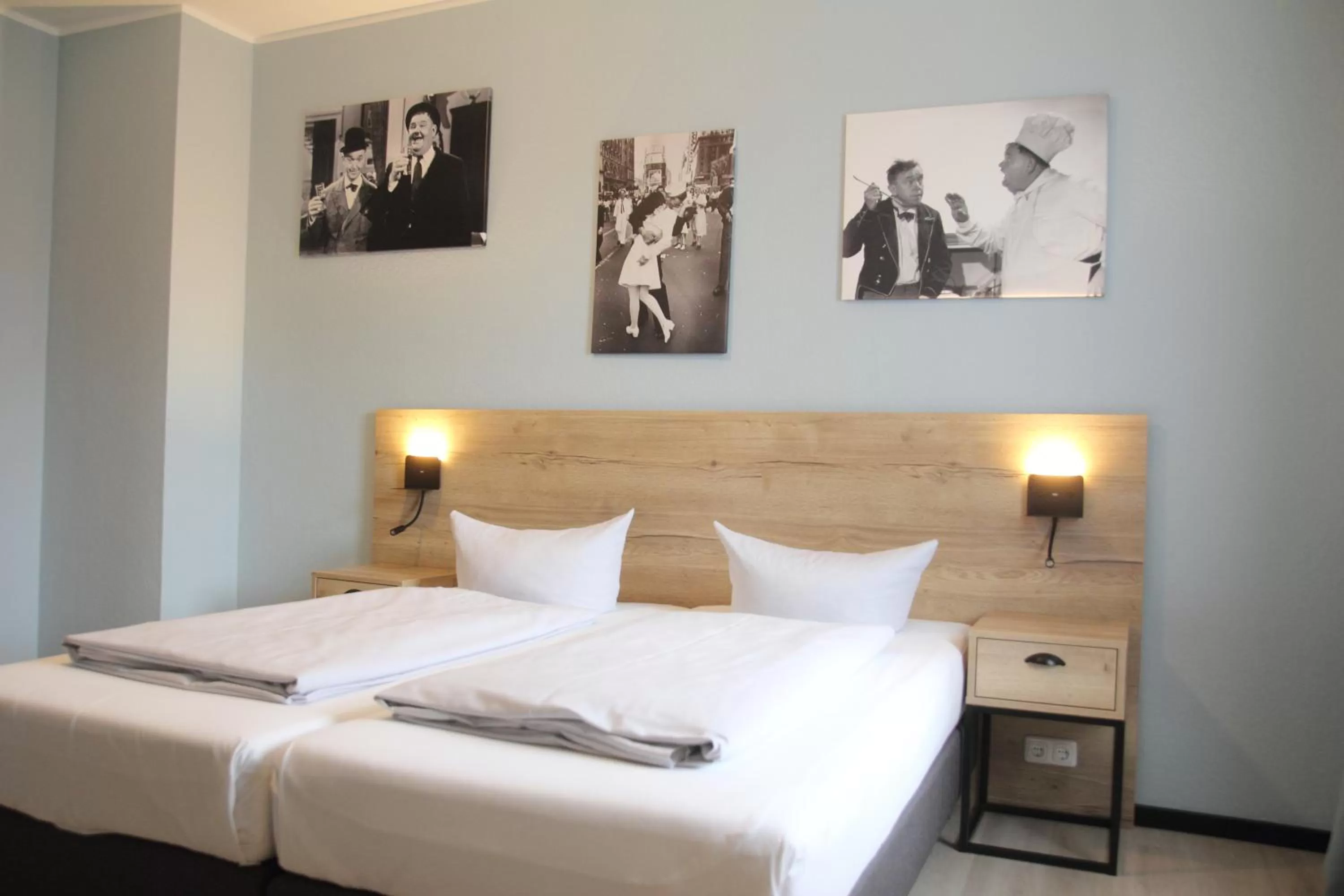 Bed in zeitlos Hotel und Restaurant am Fuchsbach