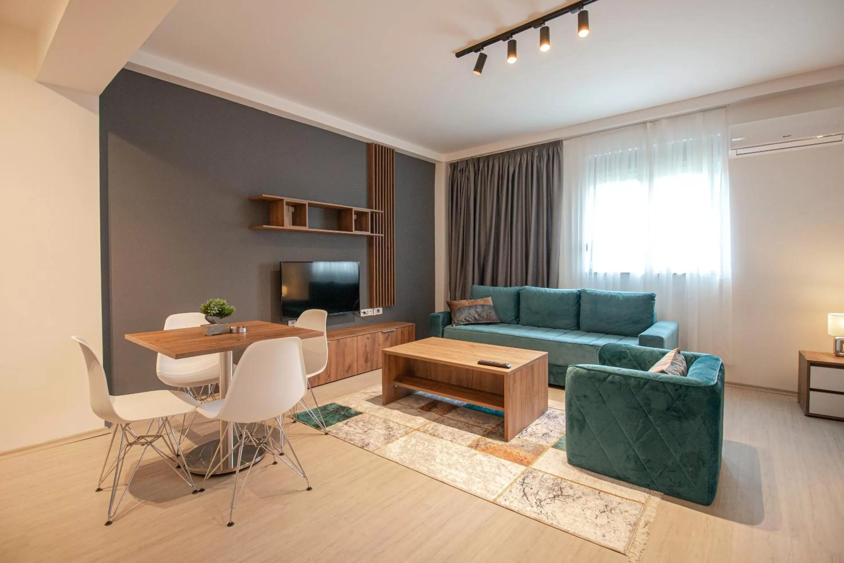 Living room in OASIS Apartments