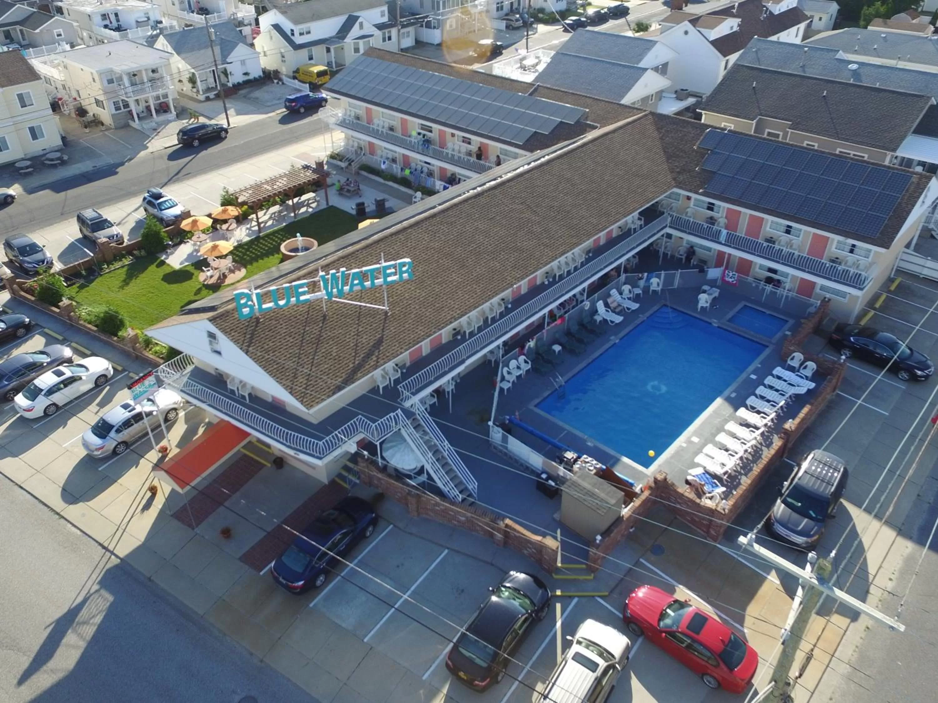 Bird's eye view in Blue Water Motel