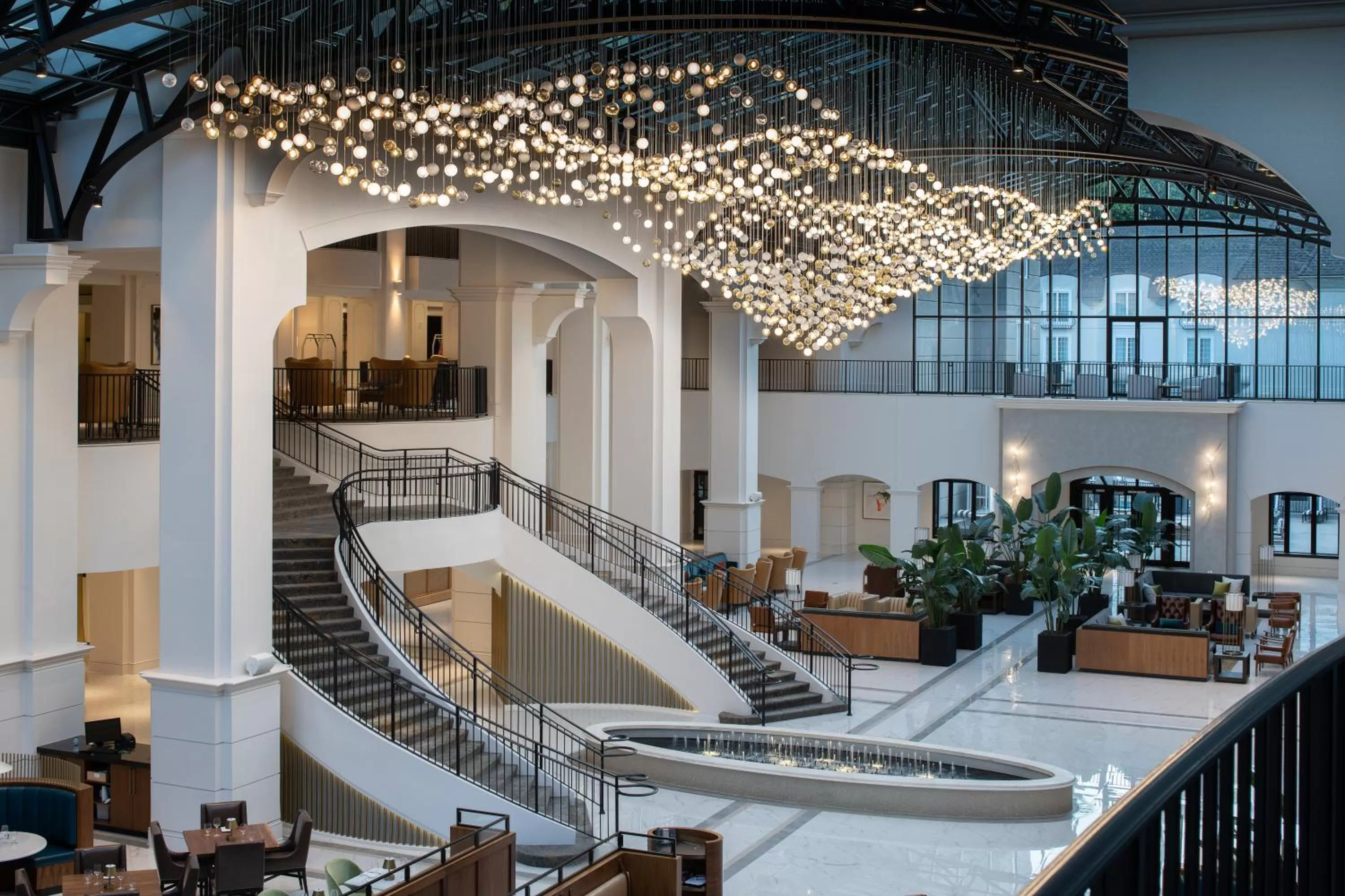Seating area in Chateau Elan Winery