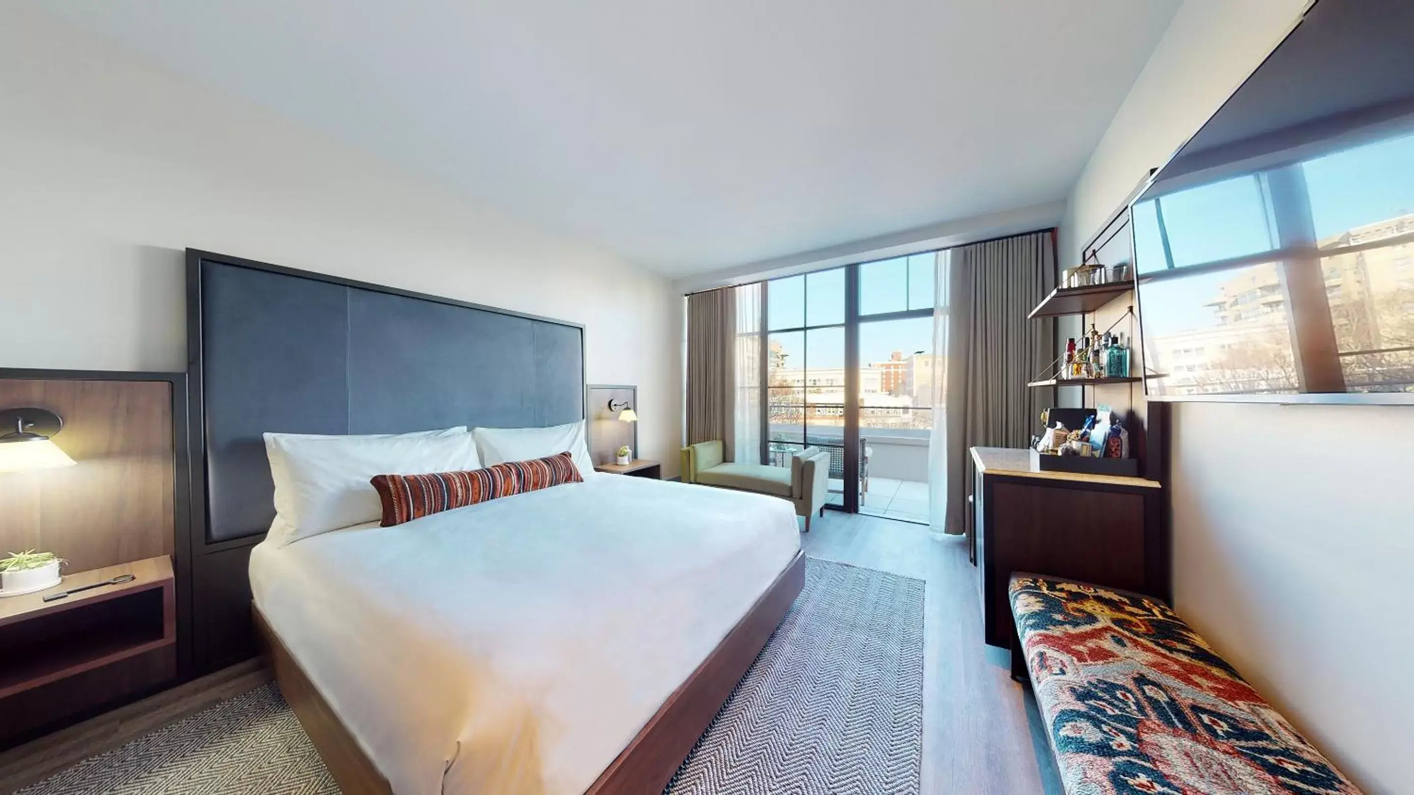 King Suite with Balcony in The Restoration Asheville King Suite with Balcony in The Restoration Asheville