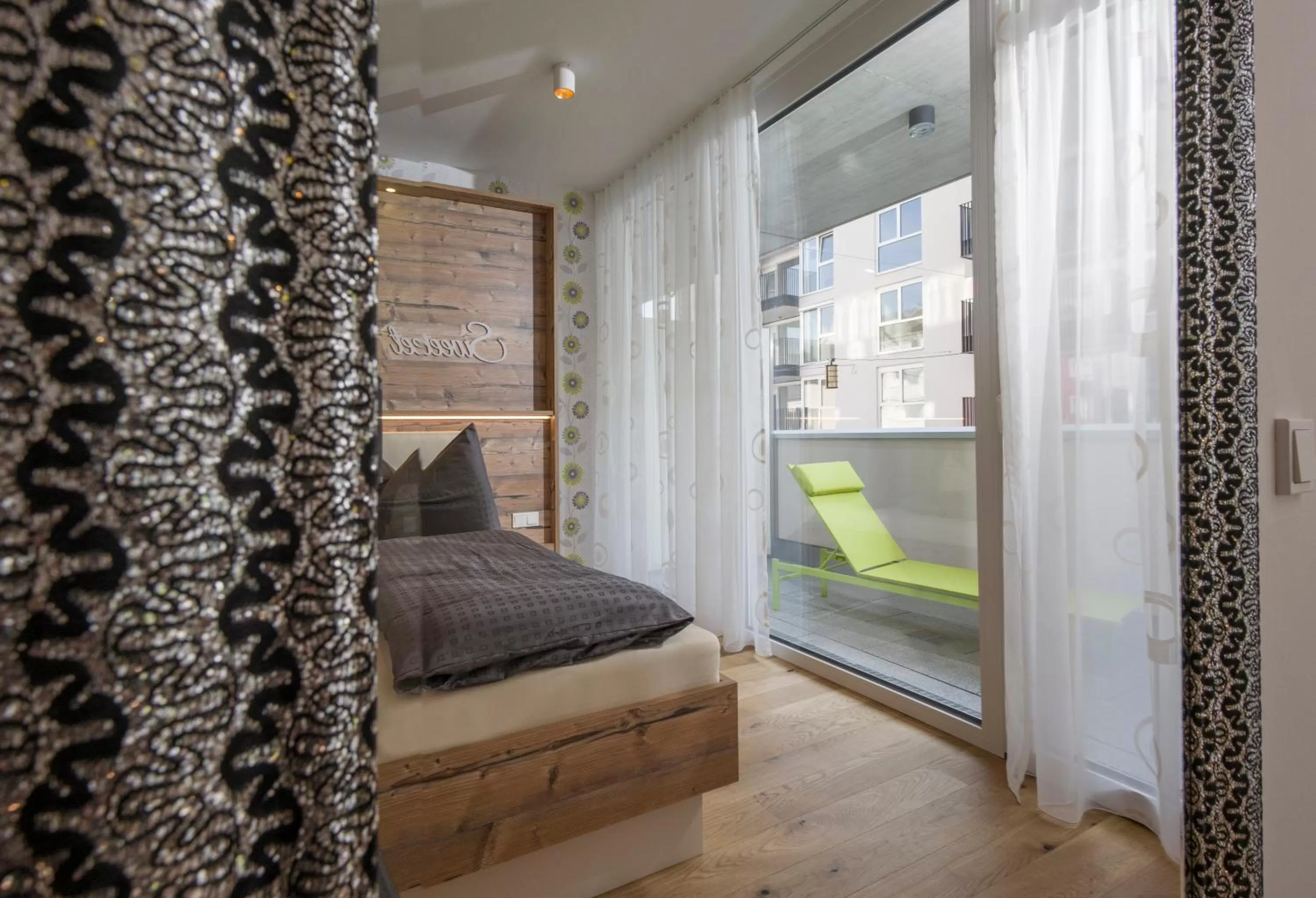 Balcony/Terrace, Bed in Private Living Apartments