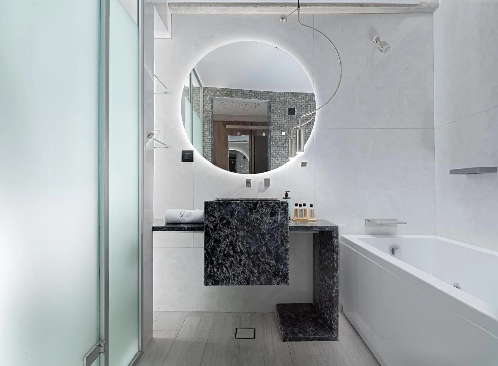 Shower in Nautilux Rethymno by Mage Hotels