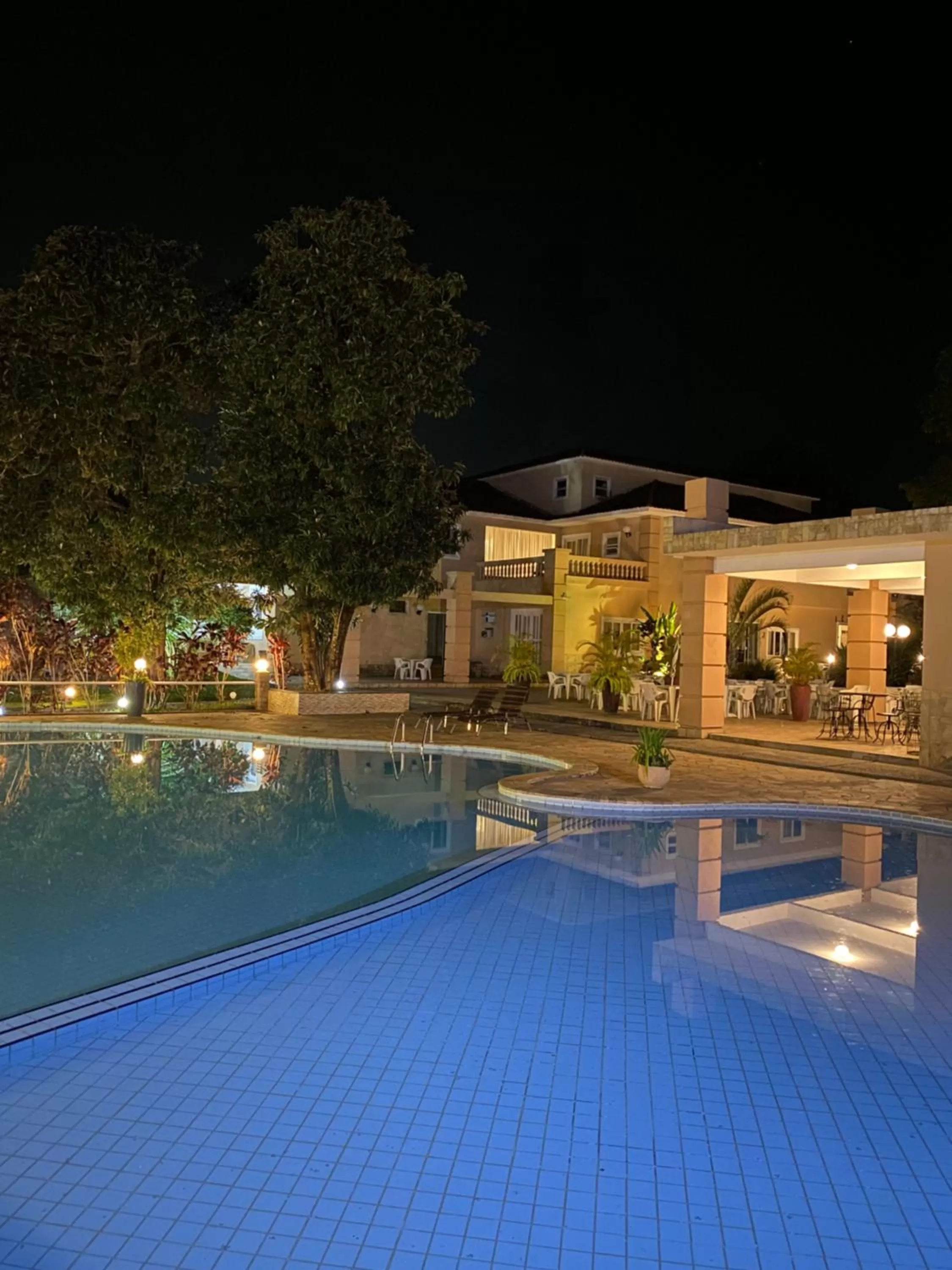 Night, Swimming Pool in Hotel La Ponsa Itatiaia