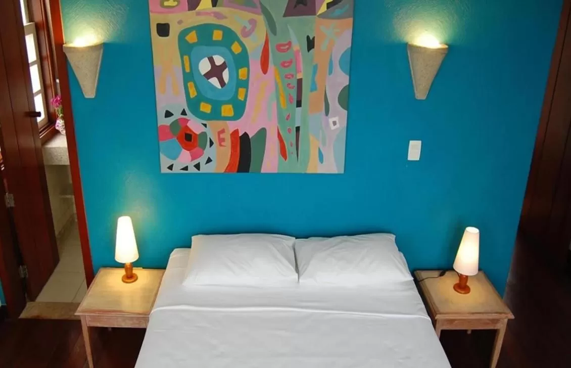 Decorative detail, Bed in Pousada Jataí