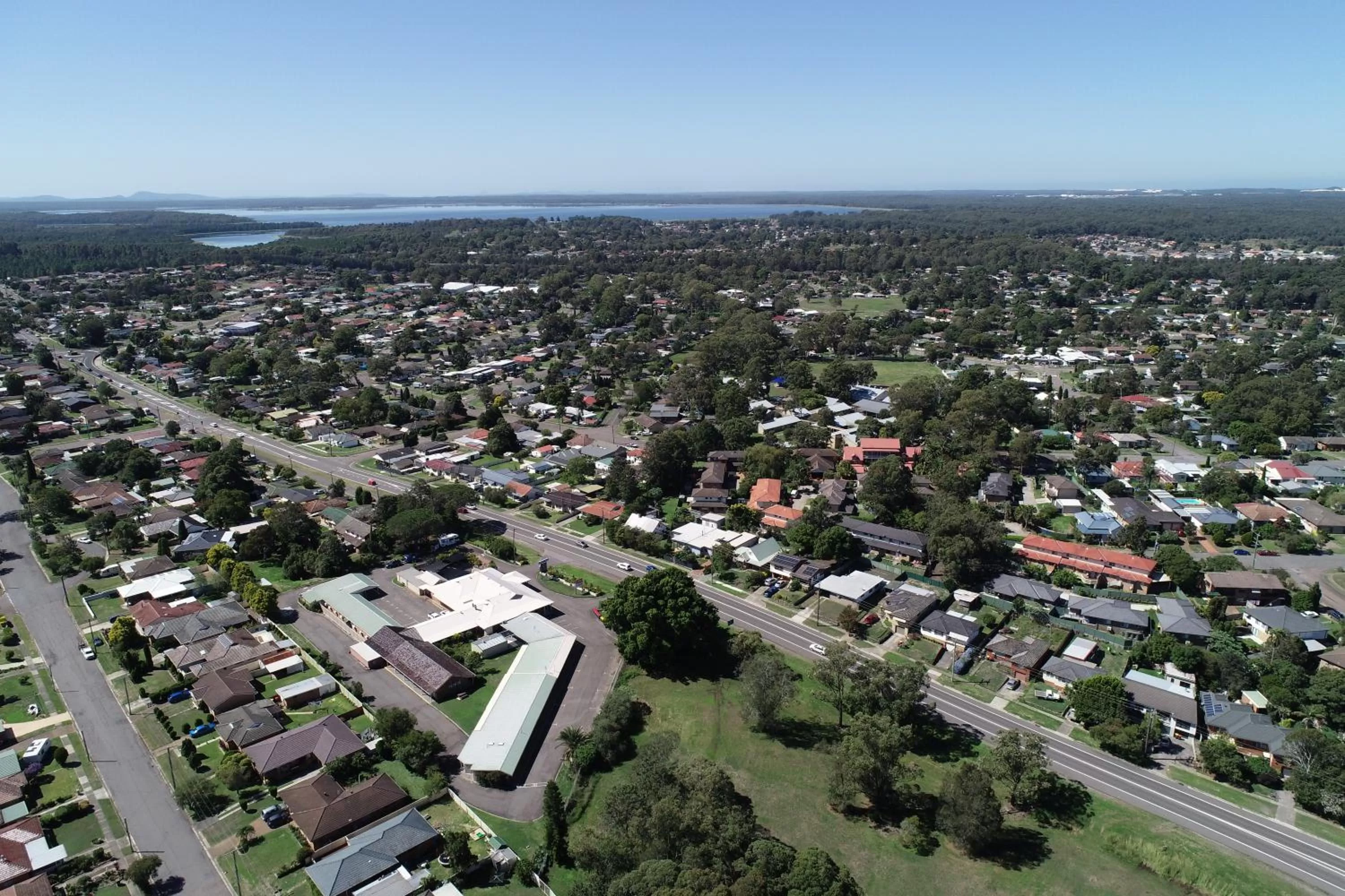 Bird's eye view in Sleepy Hill Motor Inn
