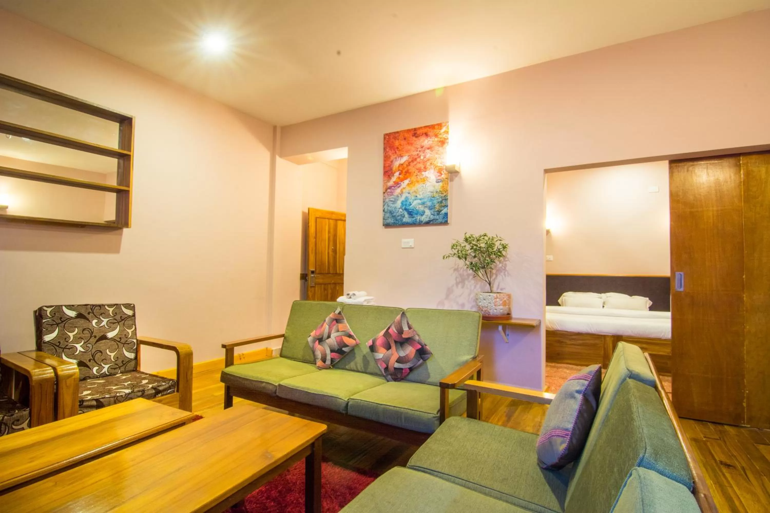 Bedroom in Khamsum Inn