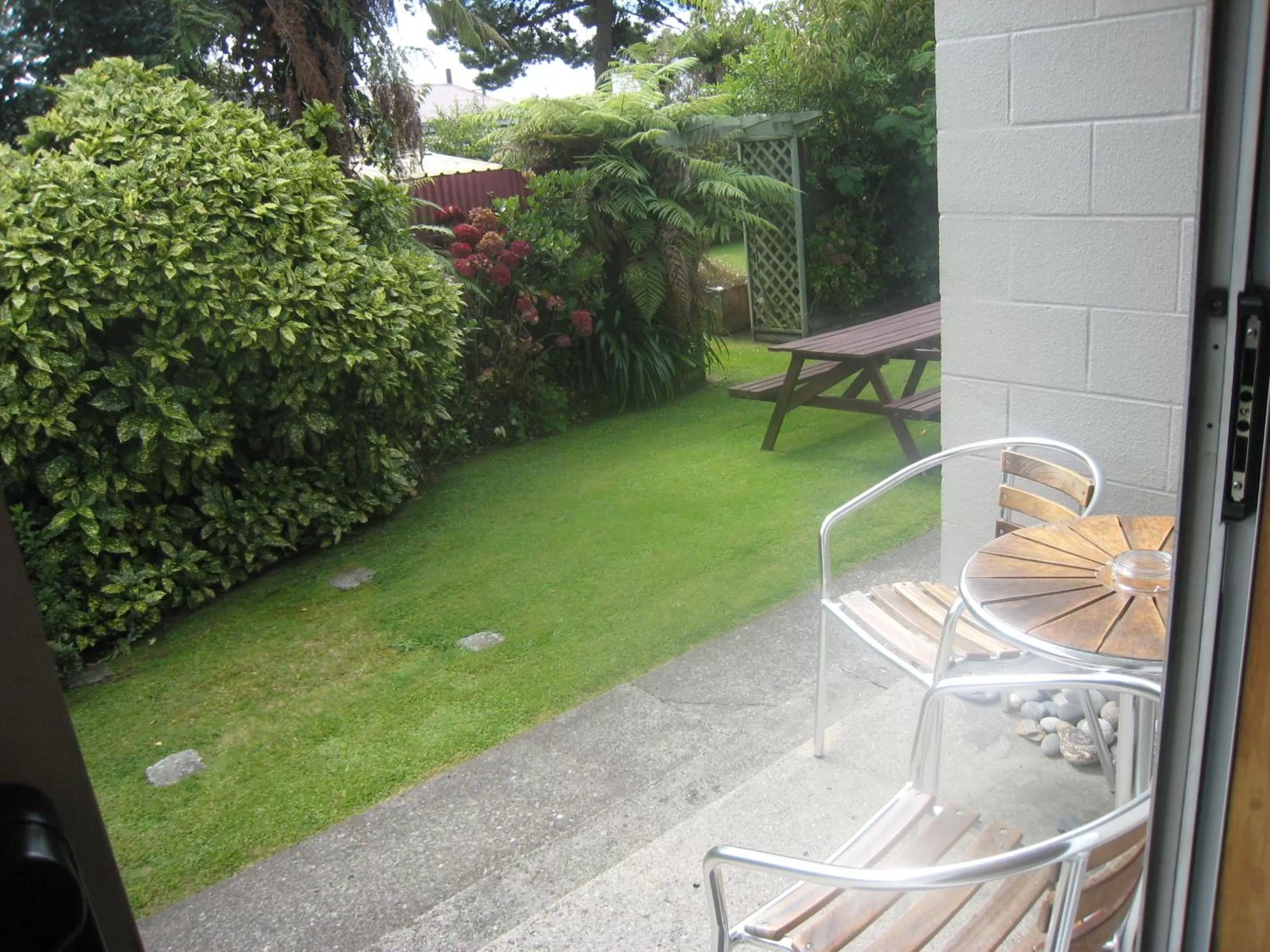 Patio in Buller Court on Palmerston