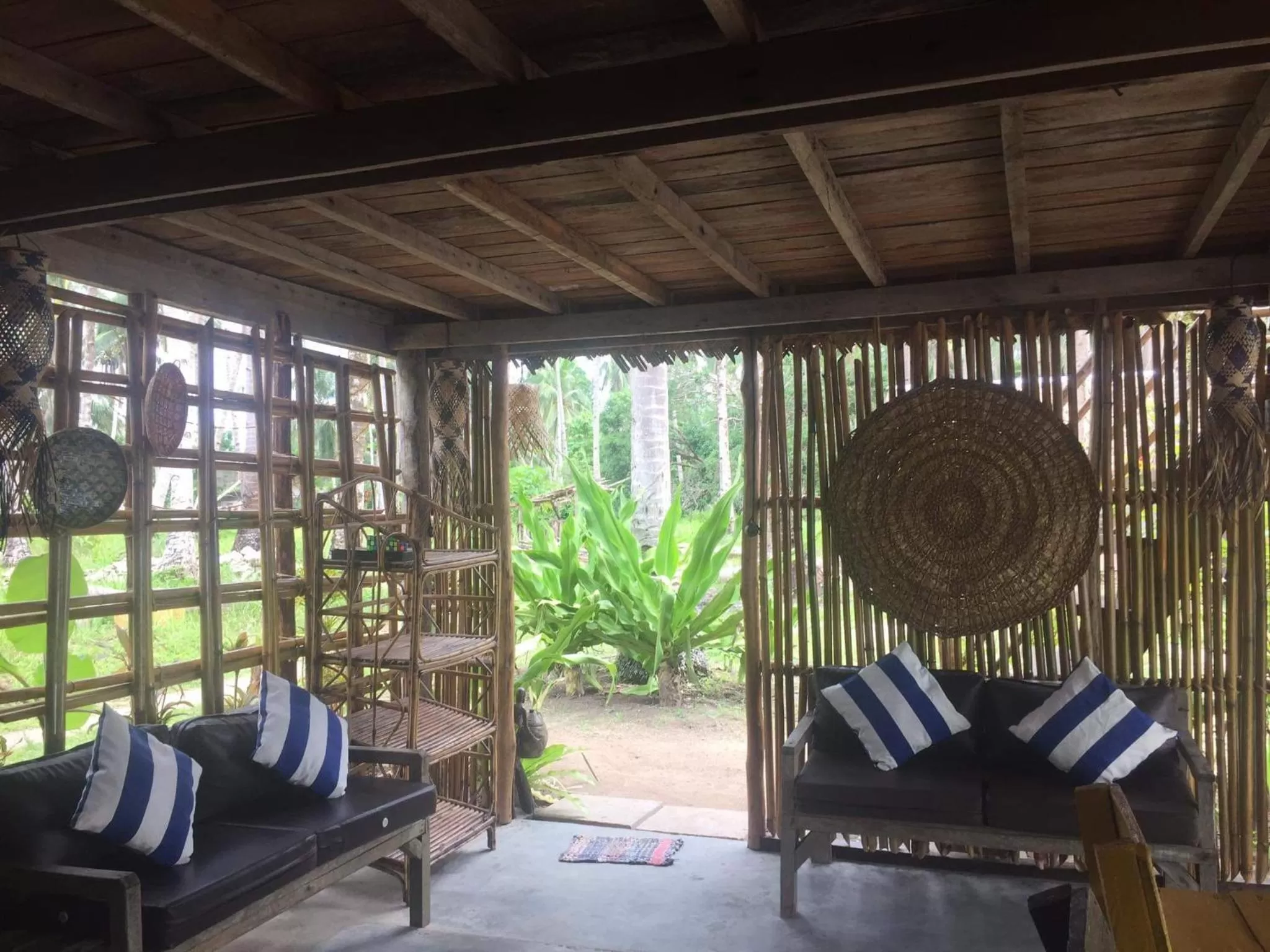Seating Area in Prince John beachfront cottages and Restaurant