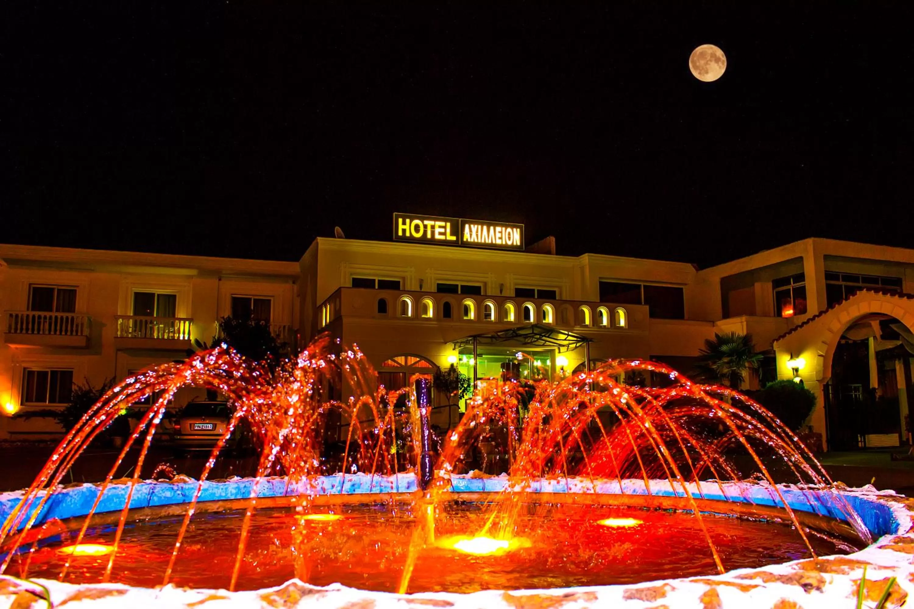 Night, Property Building in Achillion Palace