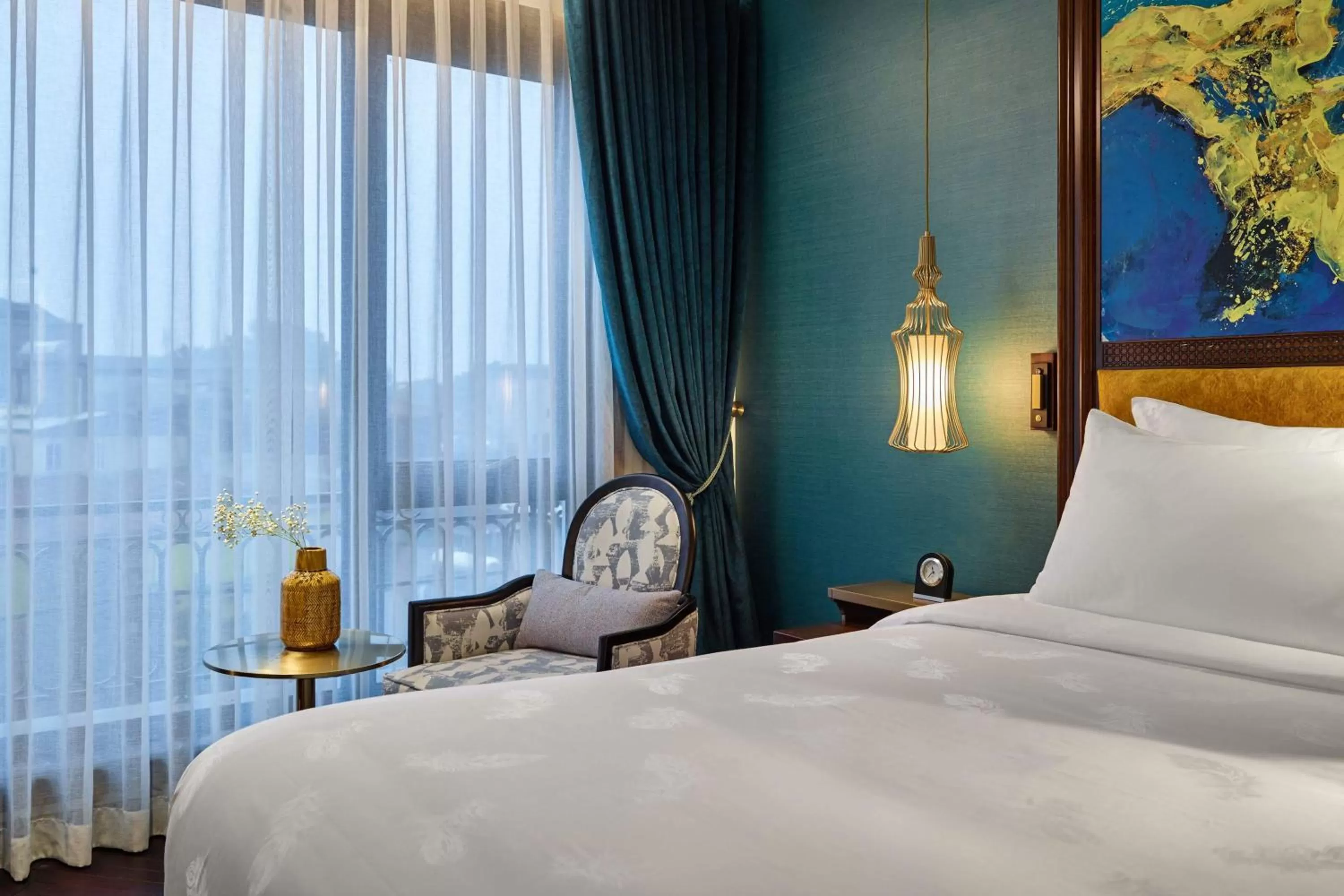 City view, Bed in Peridot Grand Luxury Boutique Hotel