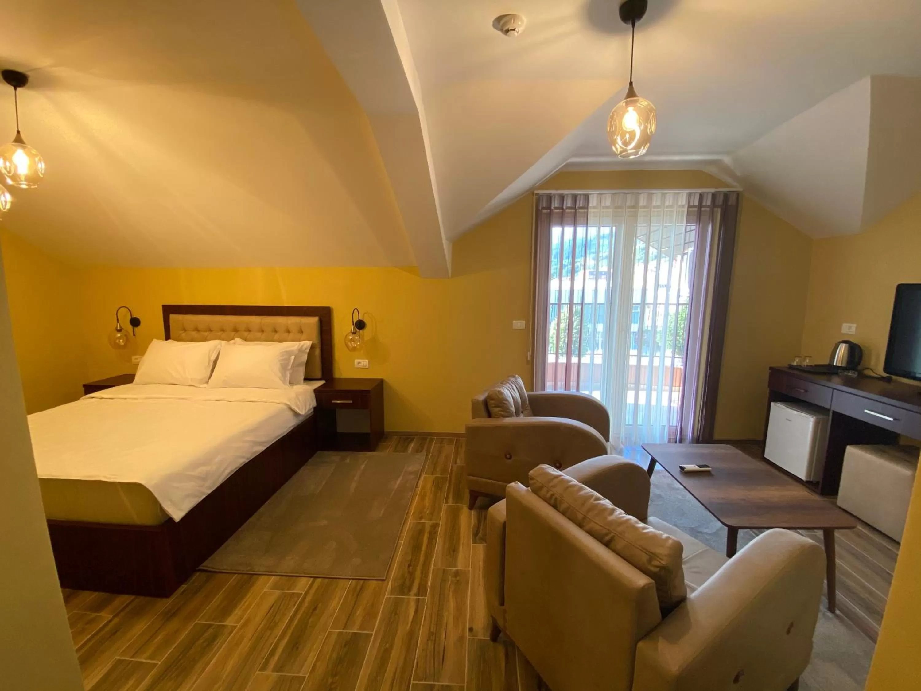 Bed in Hotel Kolonja's