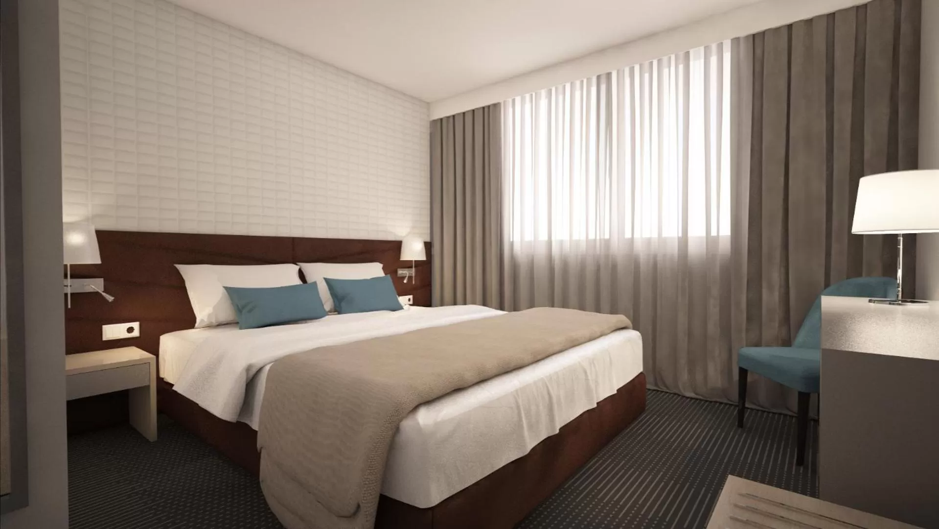 Bed in Masa Hotel 5 de Outubro