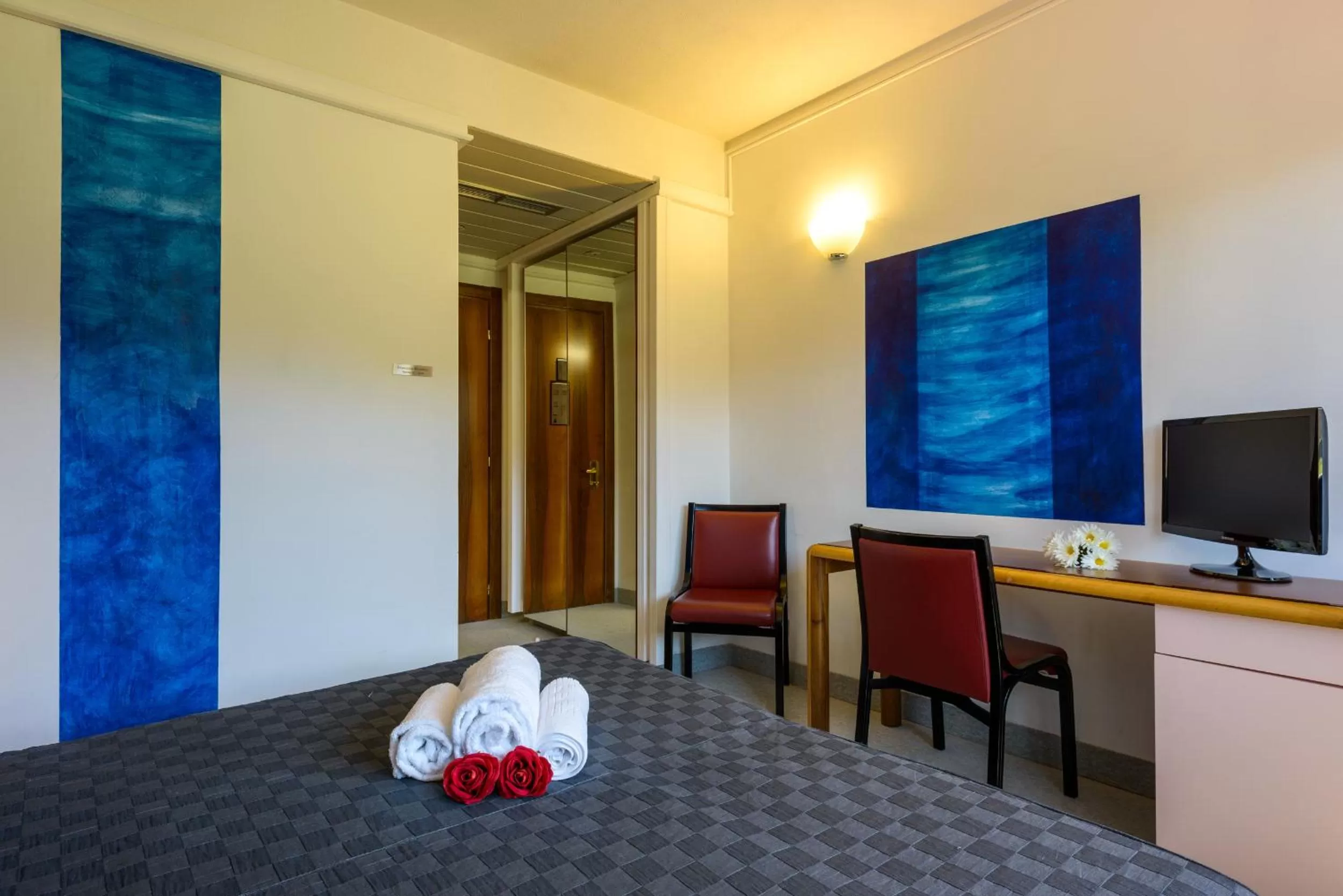 Decorative detail, Bed in Albornoz Palace Hotel