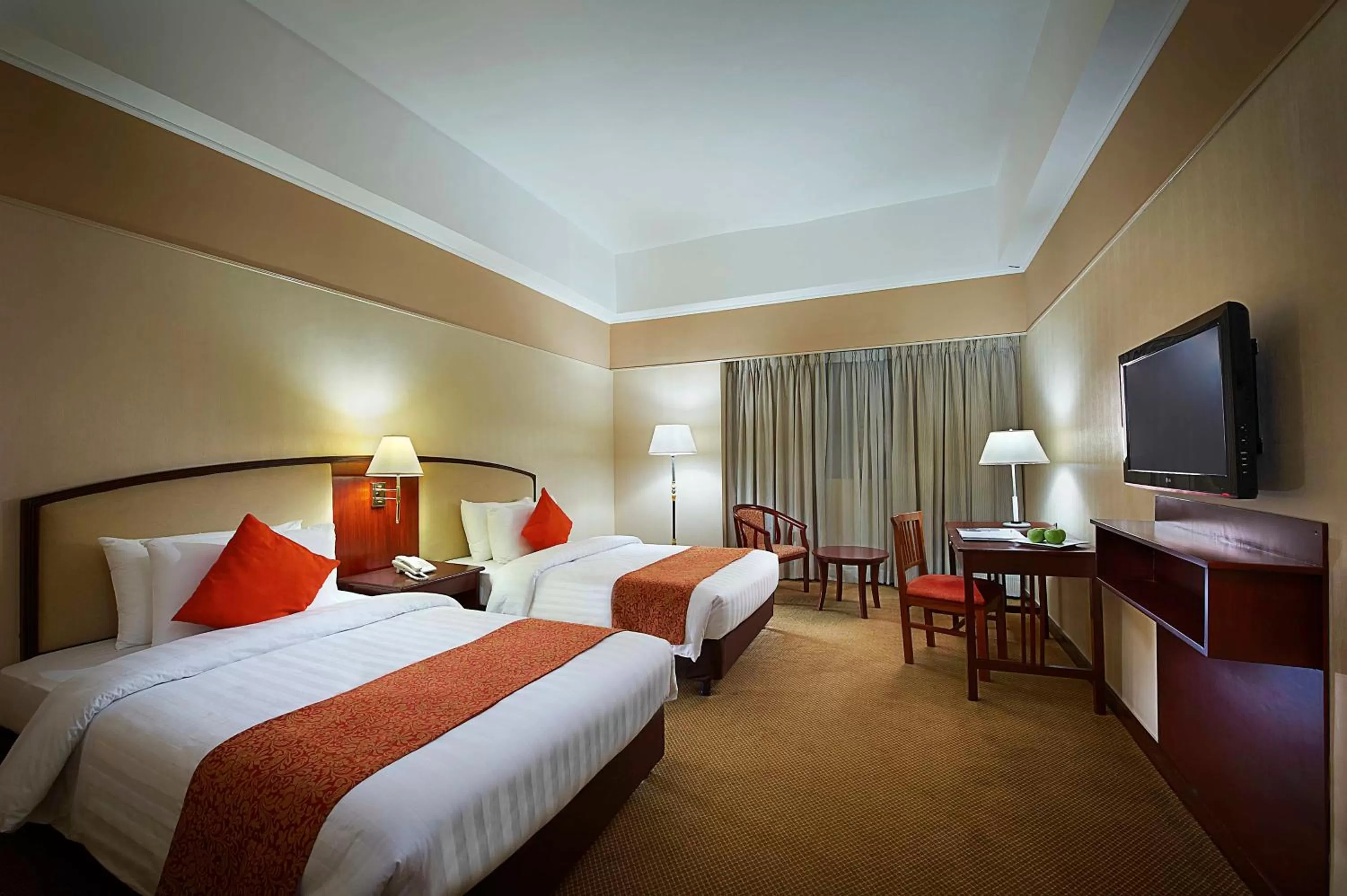 Bed in Berjaya Makati Hotel